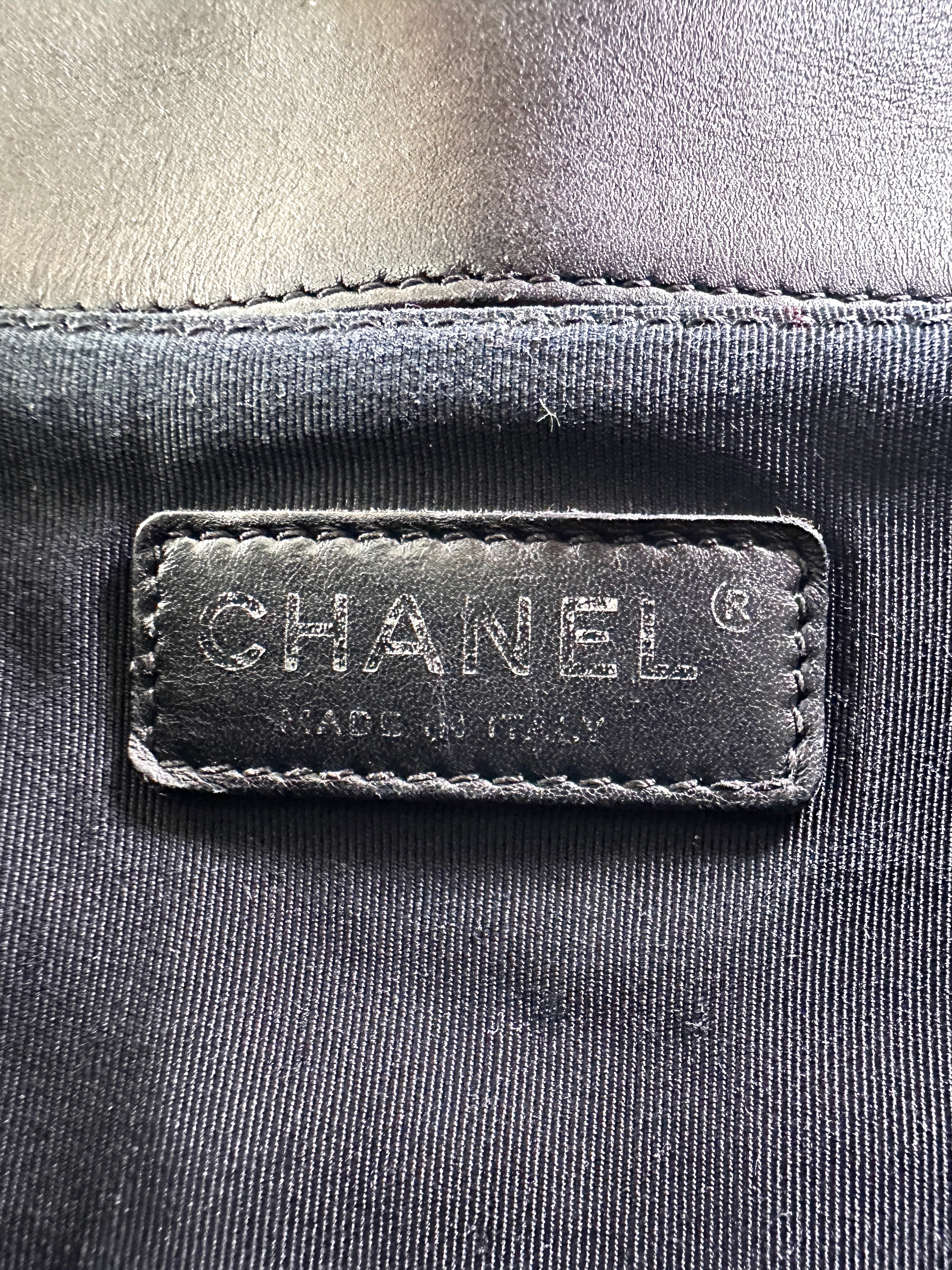 Chanel LeBoy Black Quilted Patent Leather Flap Bag(17***94) CC2274
