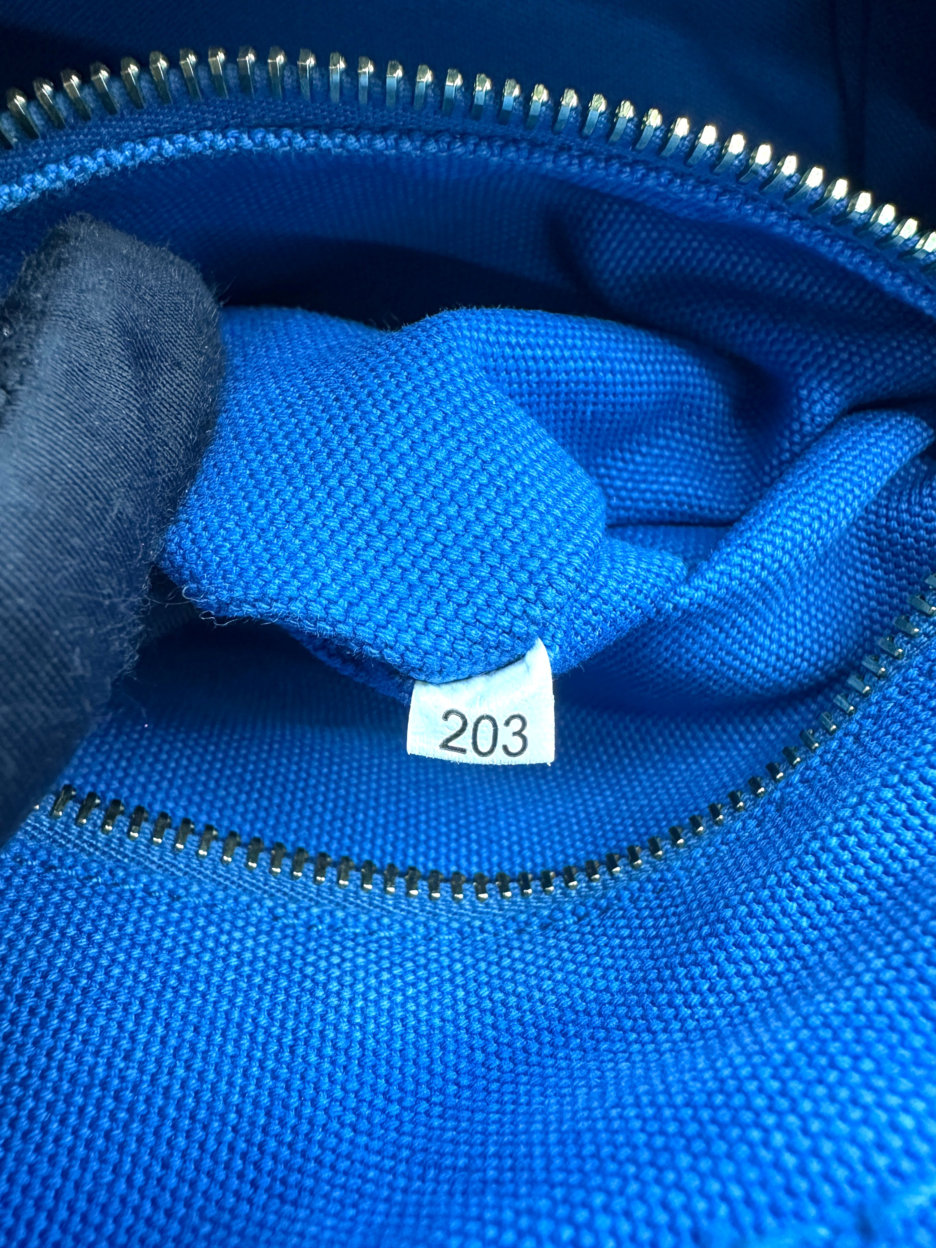 Prada Navy Canapa Canvas Tote Handle Bag PR511
