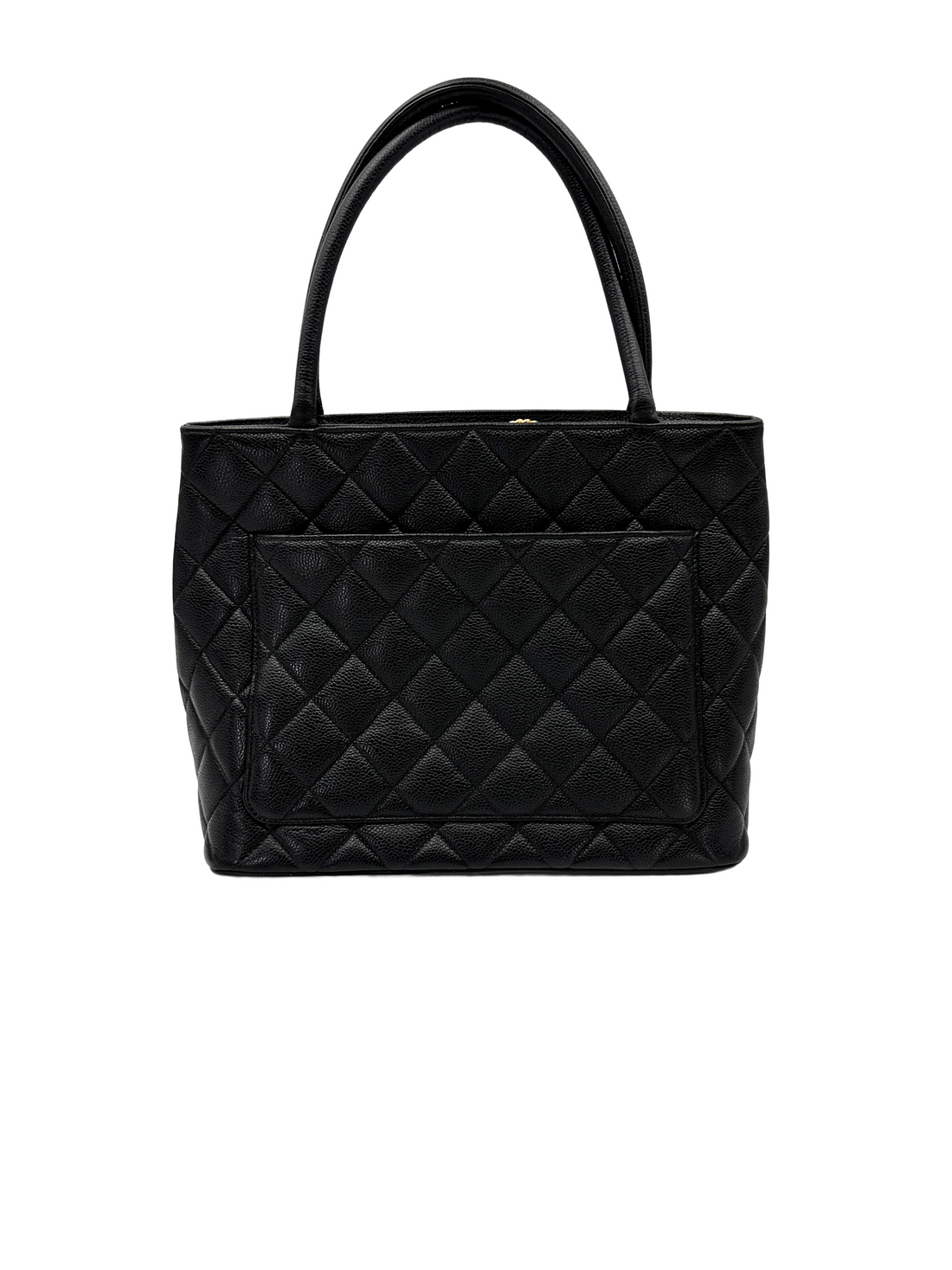 Chanel Medallion Black Quilted Leather Tote Handle Bag(60***75) CC2276