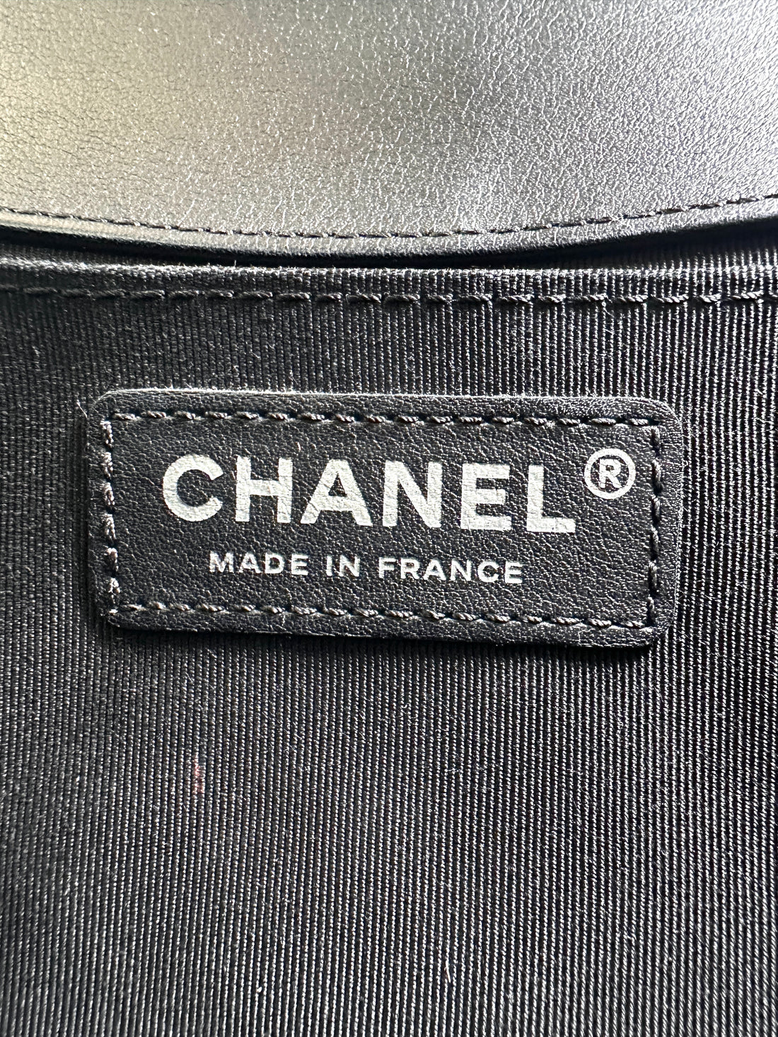 Chanel LeBoy Black Chevron Quilted Leather Medium Size Flap Bag With Silver Buckle(22***34) CC2277