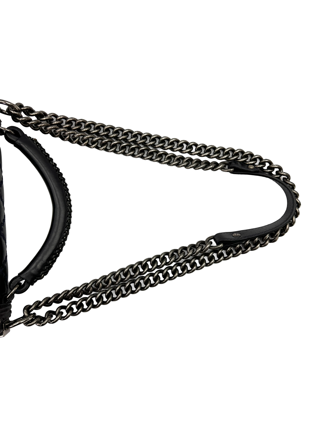 Chanel LeBoy Black Quilted Leather Top Handle Flap Bag With Silver Buckle(21***70) CC2282