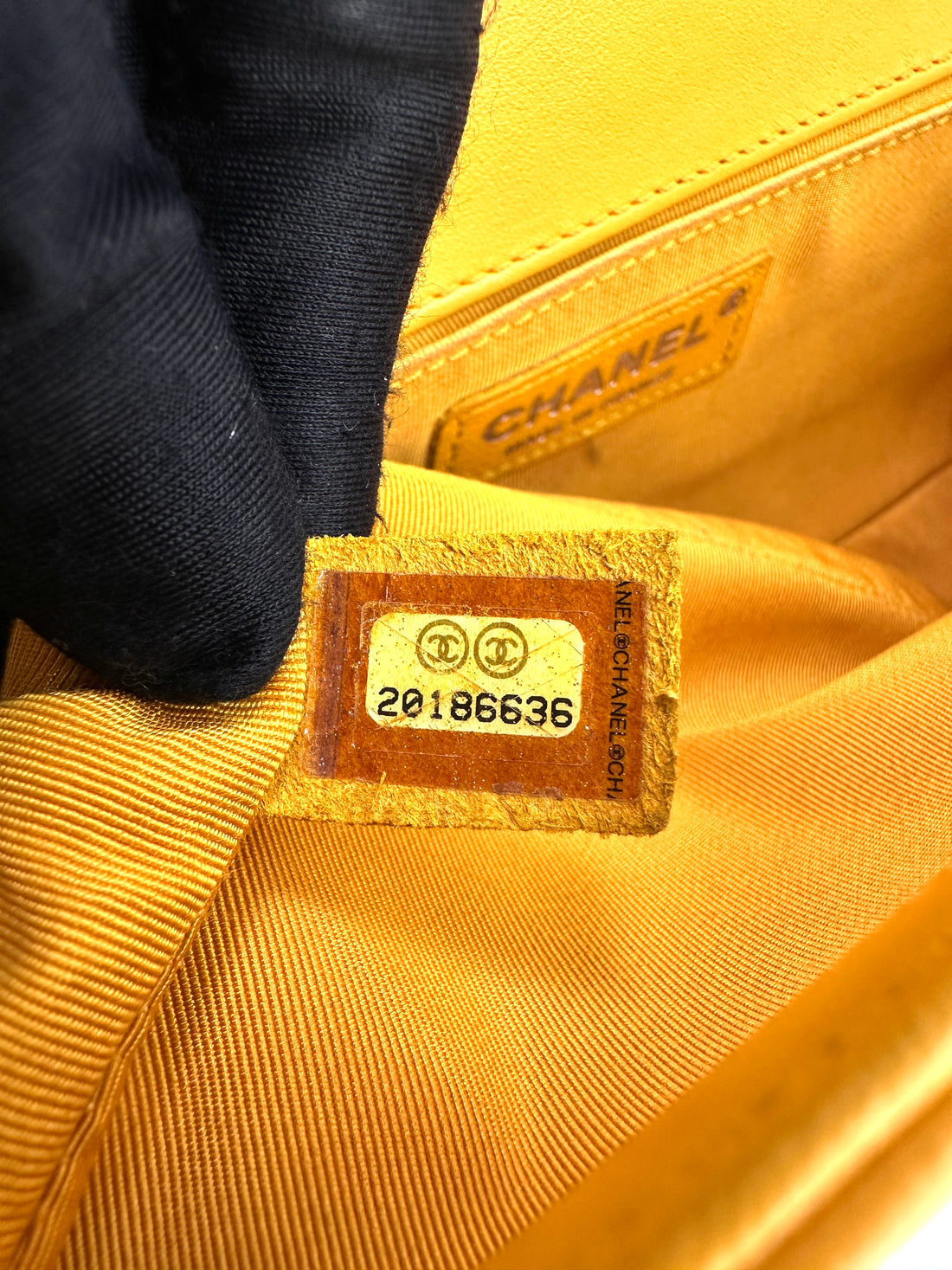 Chanel LeBoy Yellow Quilted Leather Medium Size Flap Bag With Silver Buckle(20***36) CC2279