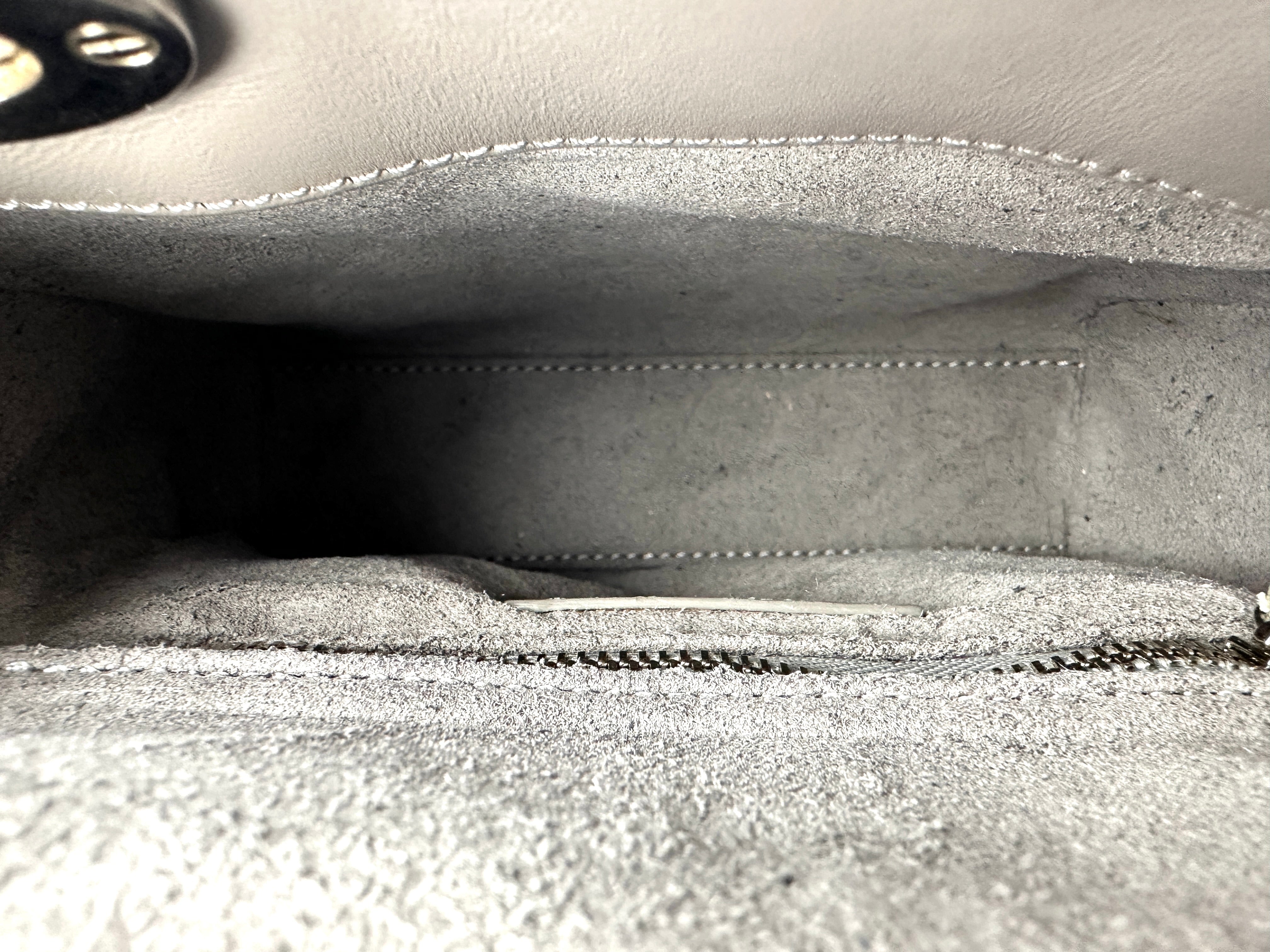 Christian Dior Lady Dior Grey Cannage Lambskin Handle Bag DR831