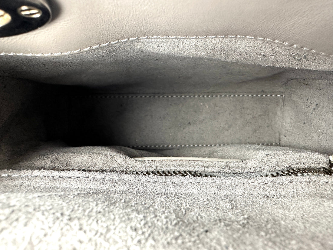 Christian Dior Lady Dior Grey Cannage Lambskin Handle Bag DR831
