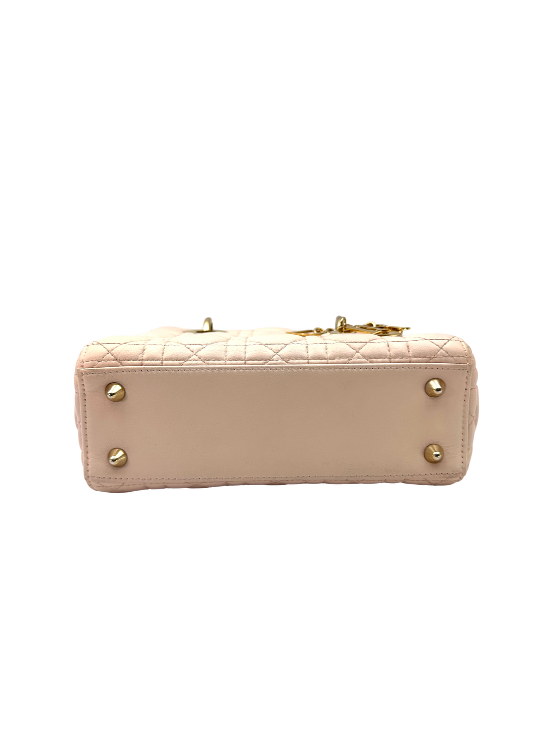 Christian Dior Lady Dior Pink Cannage Leather Handle Bag DR828