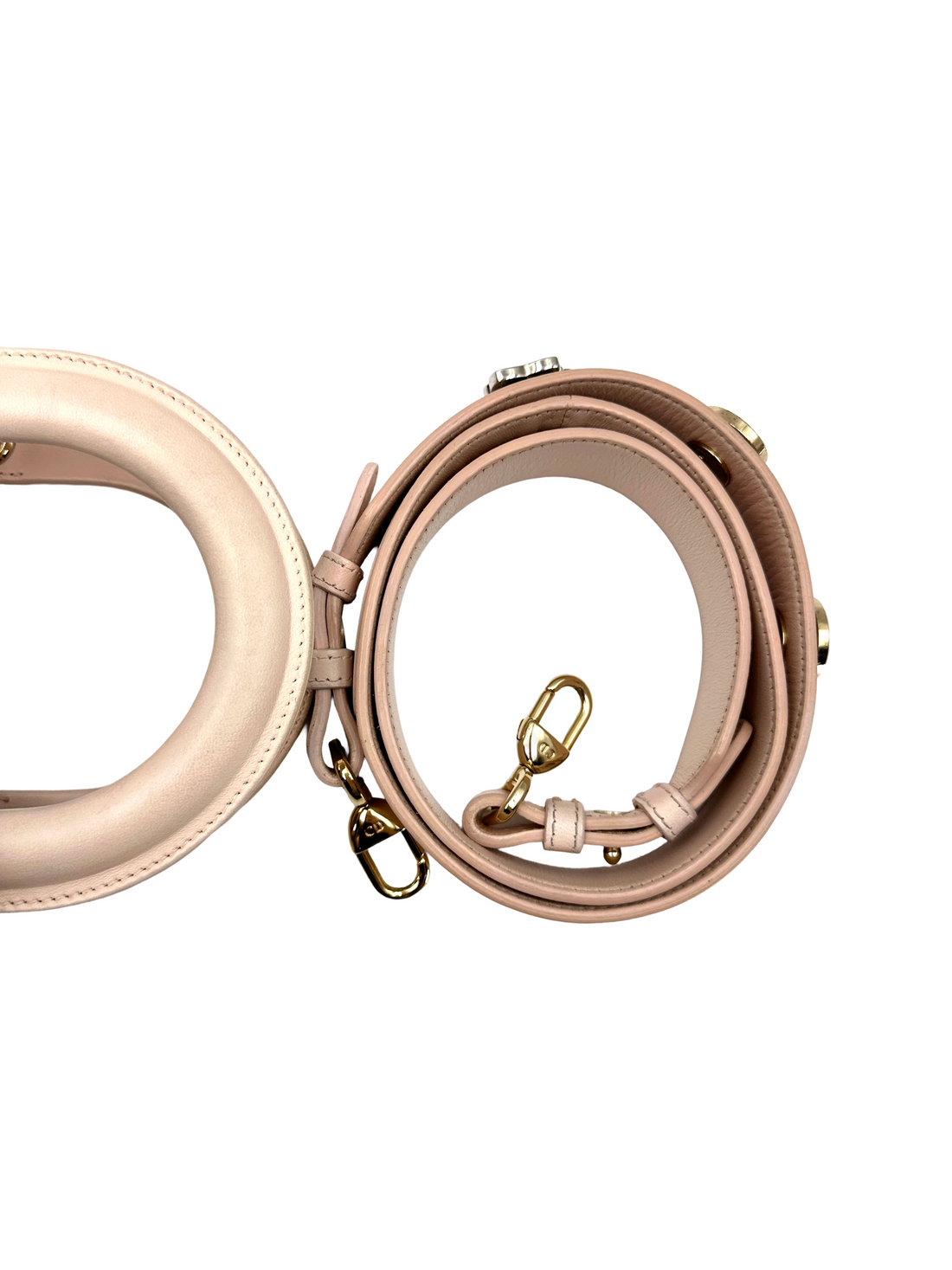 Christian Dior Lady Dior Pink Cannage Leather Handle Bag DR828