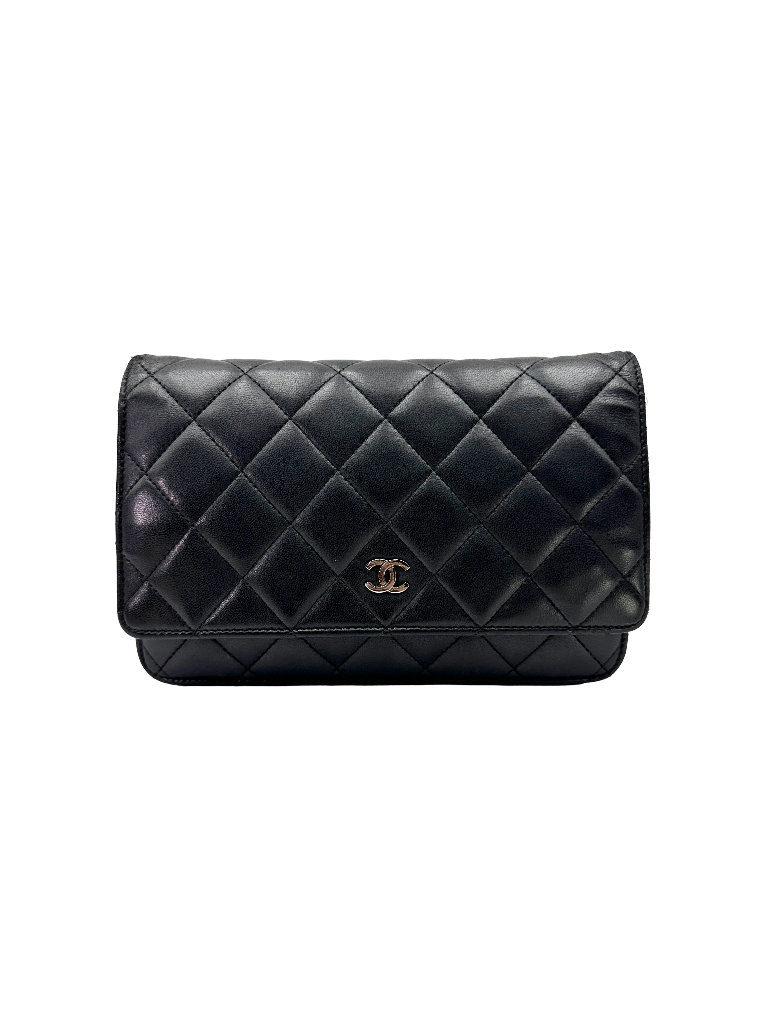 Chanel Black Quilted Lambskin Wallet On Chain(22***81) CC2285