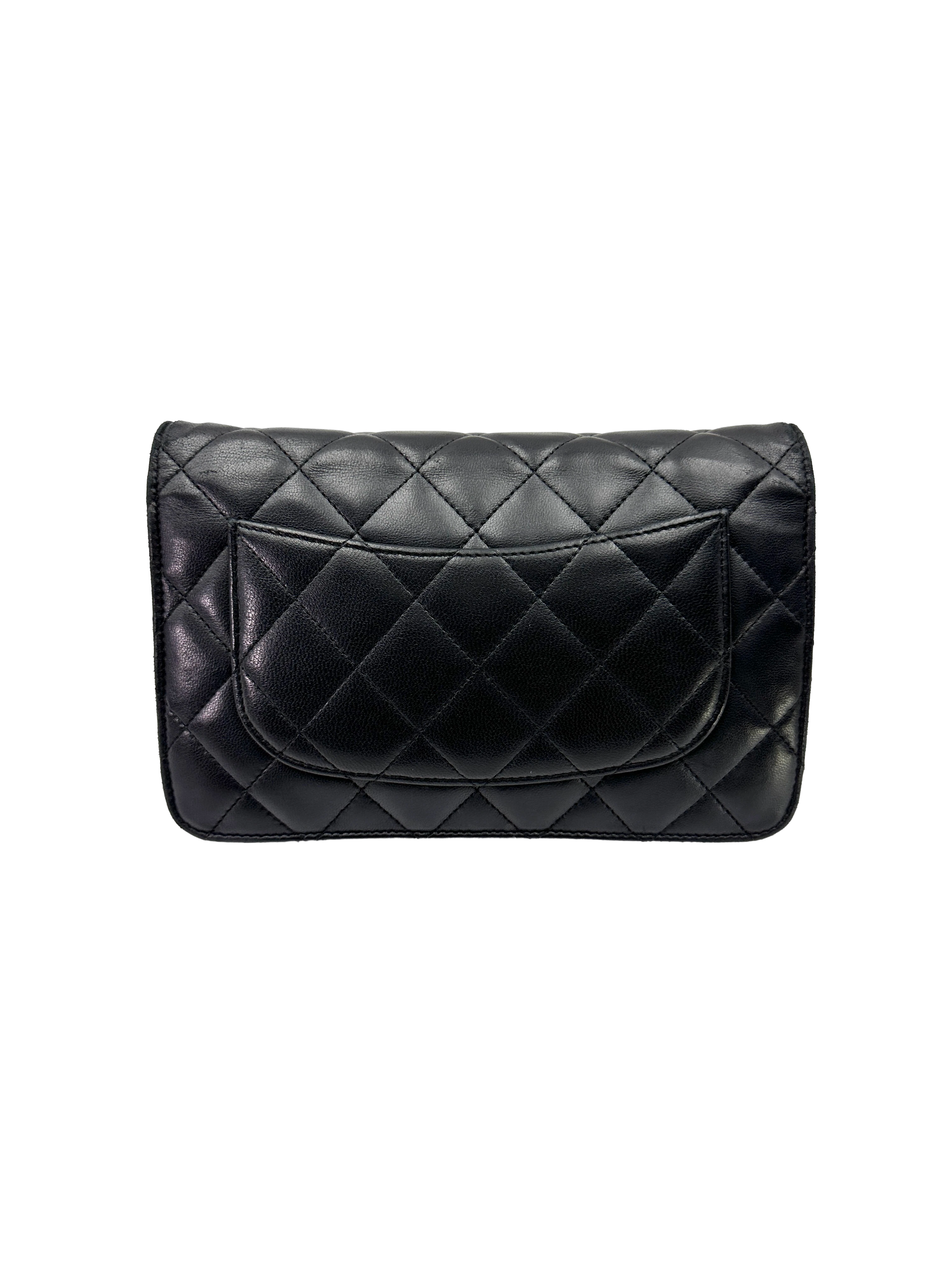 Chanel Black Quilted Lambskin Wallet On Chain(22***81) CC2285