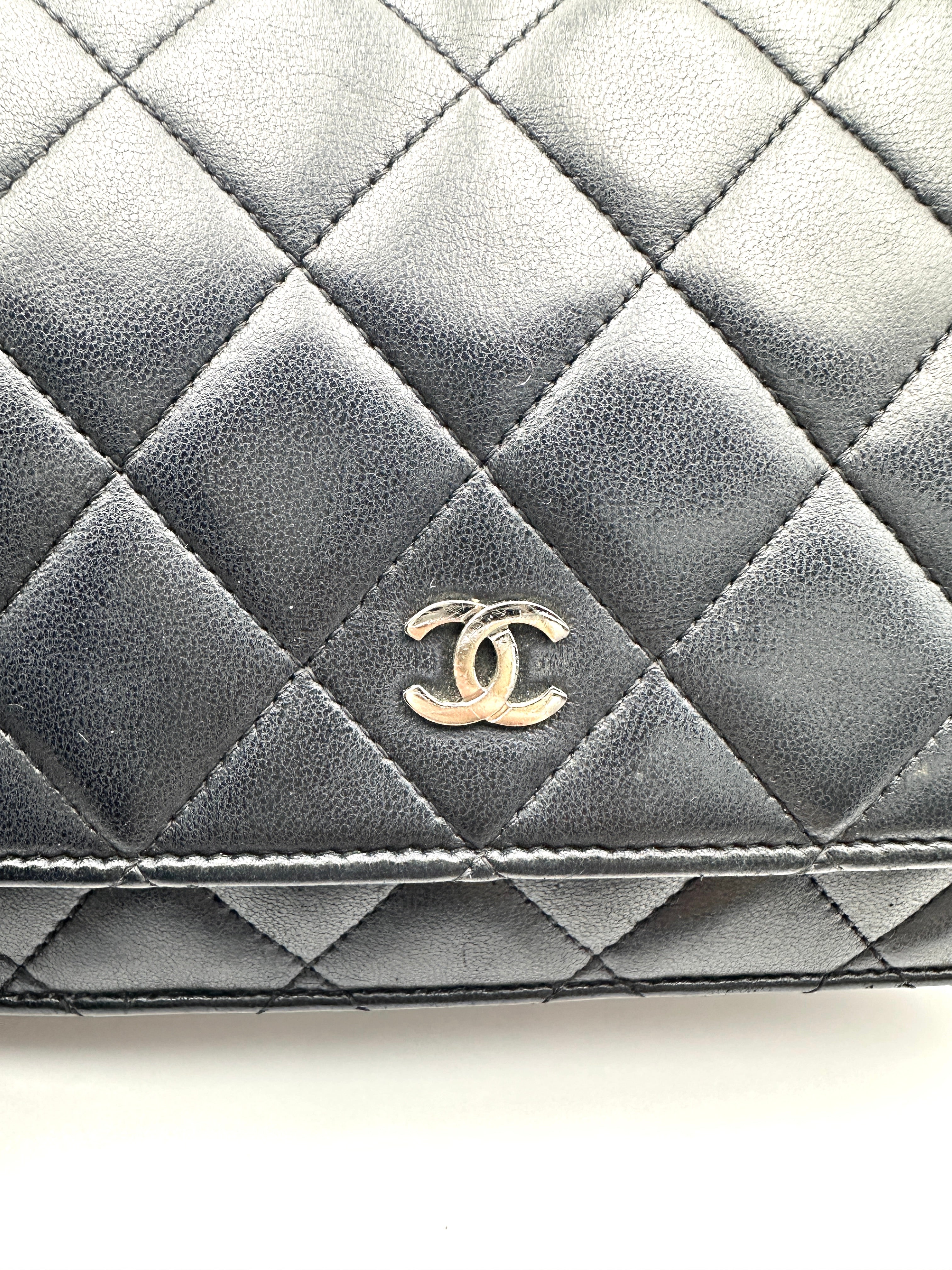 Chanel Black Quilted Lambskin Wallet On Chain(22***81) CC2285