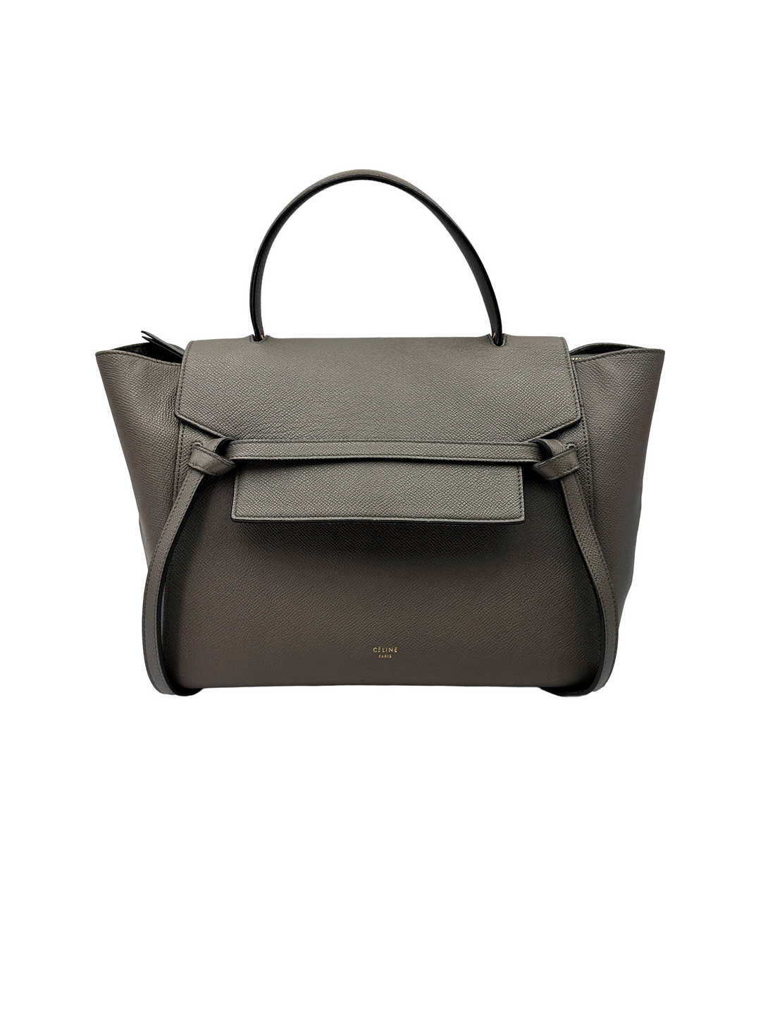 Celine Grey Leather Belt Handle Bag CE180