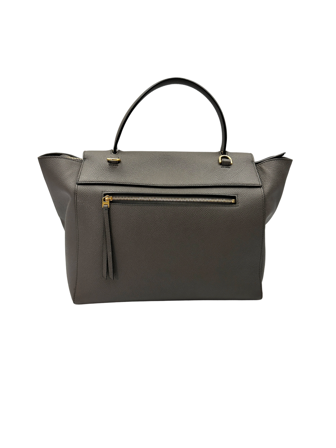 Celine Grey Leather Belt Handle Bag CE180