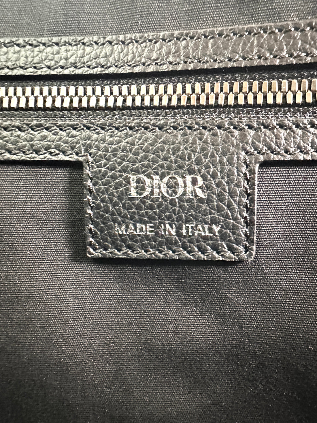 Christian Dior Lingot 50 Blue Oblique Canvas Handle Bag DRQ