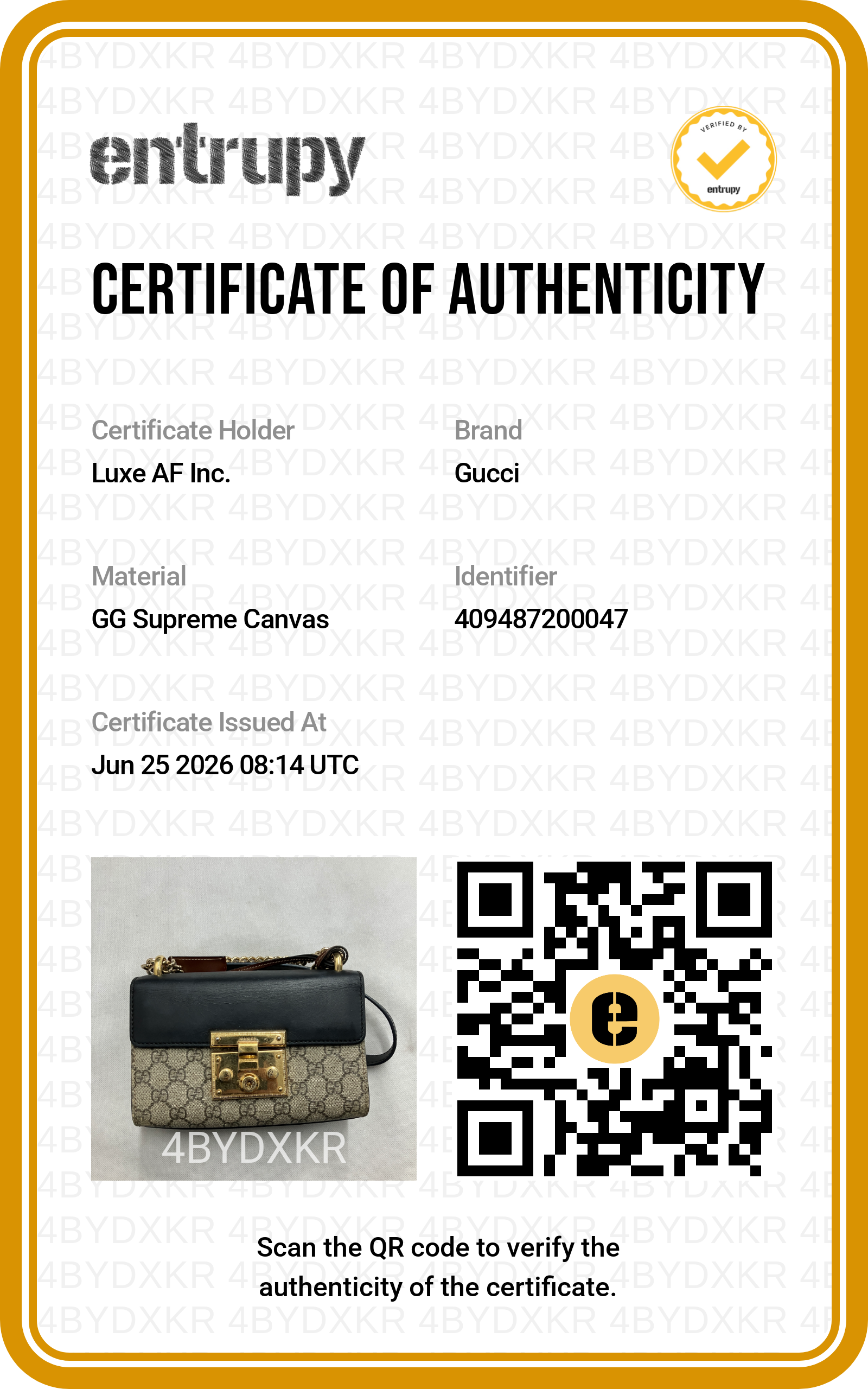 Gucci Padlock GG Canvas & Black Leather Small Size Shoulder Bag GG1372