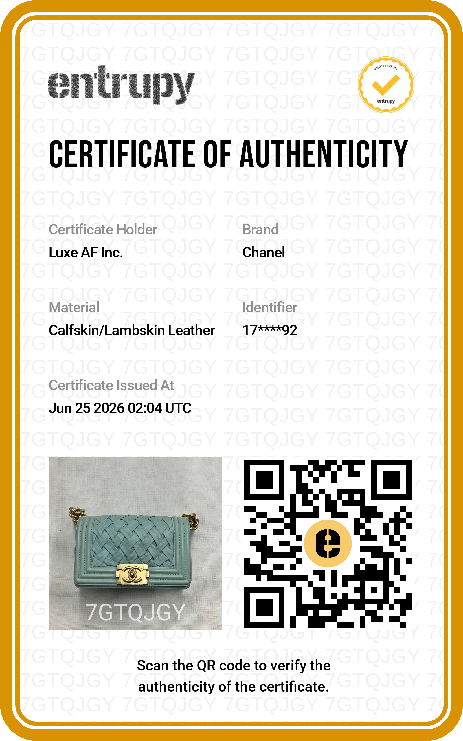 Chanel LeBoy Mint Green Interlocking Woven Leather Small Size Flap Bag With Gold Buckle(17***92) CC2406