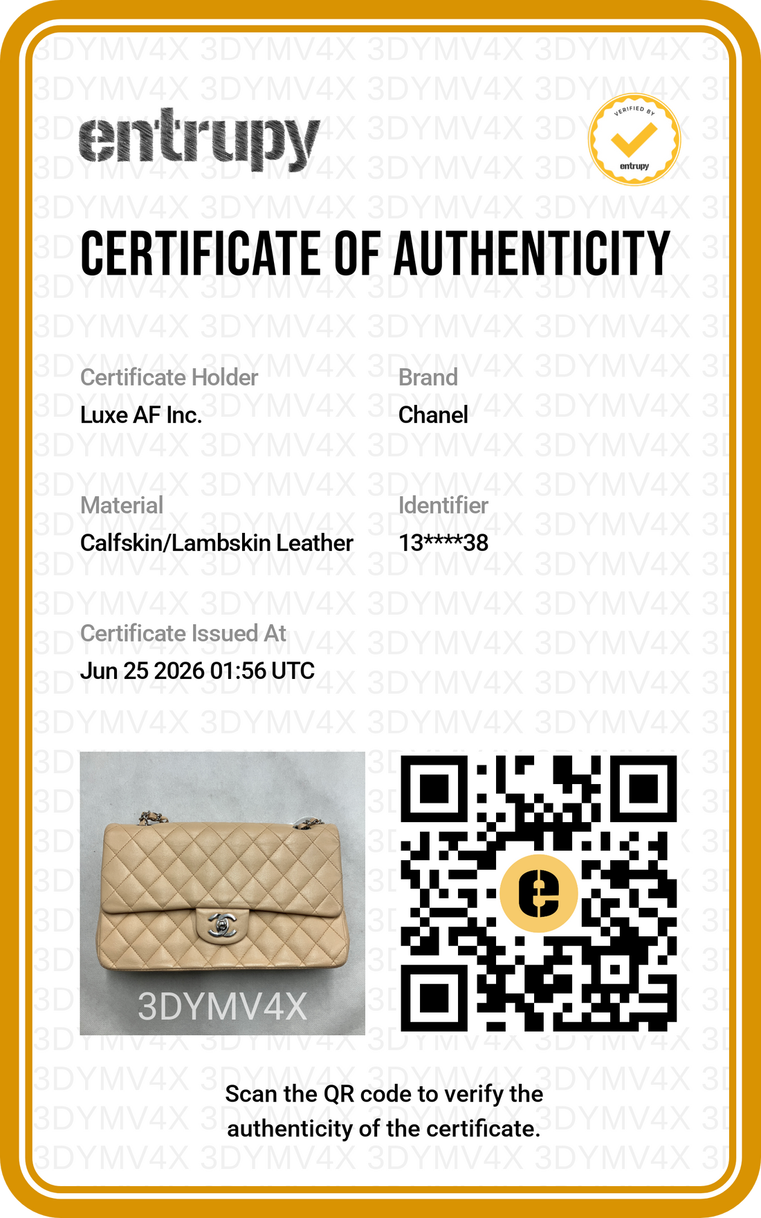 Chanel Classic Flap Beige Quilted Leather Medium Size Shoulder Bag(13***38) CC2267