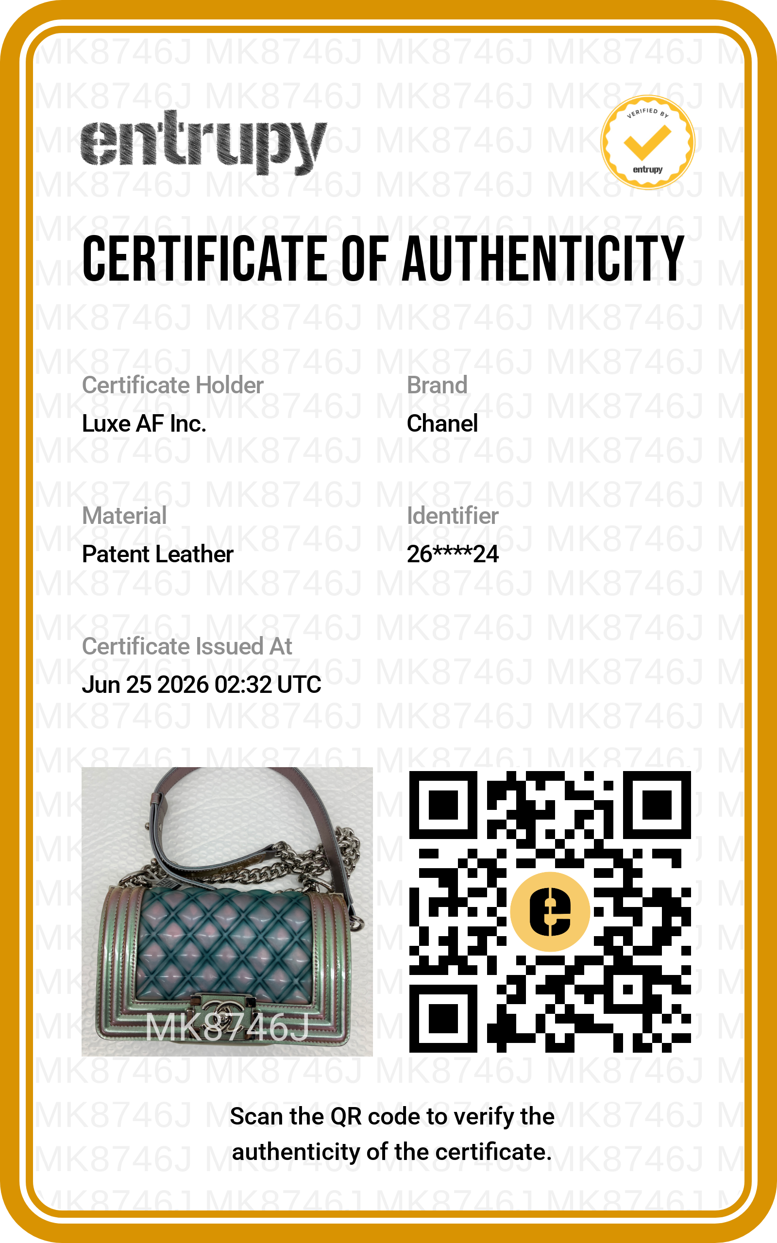 Chanel LeBoy Iridescent Quilted Leather Small Size Flap Bag(26***24) CC2270