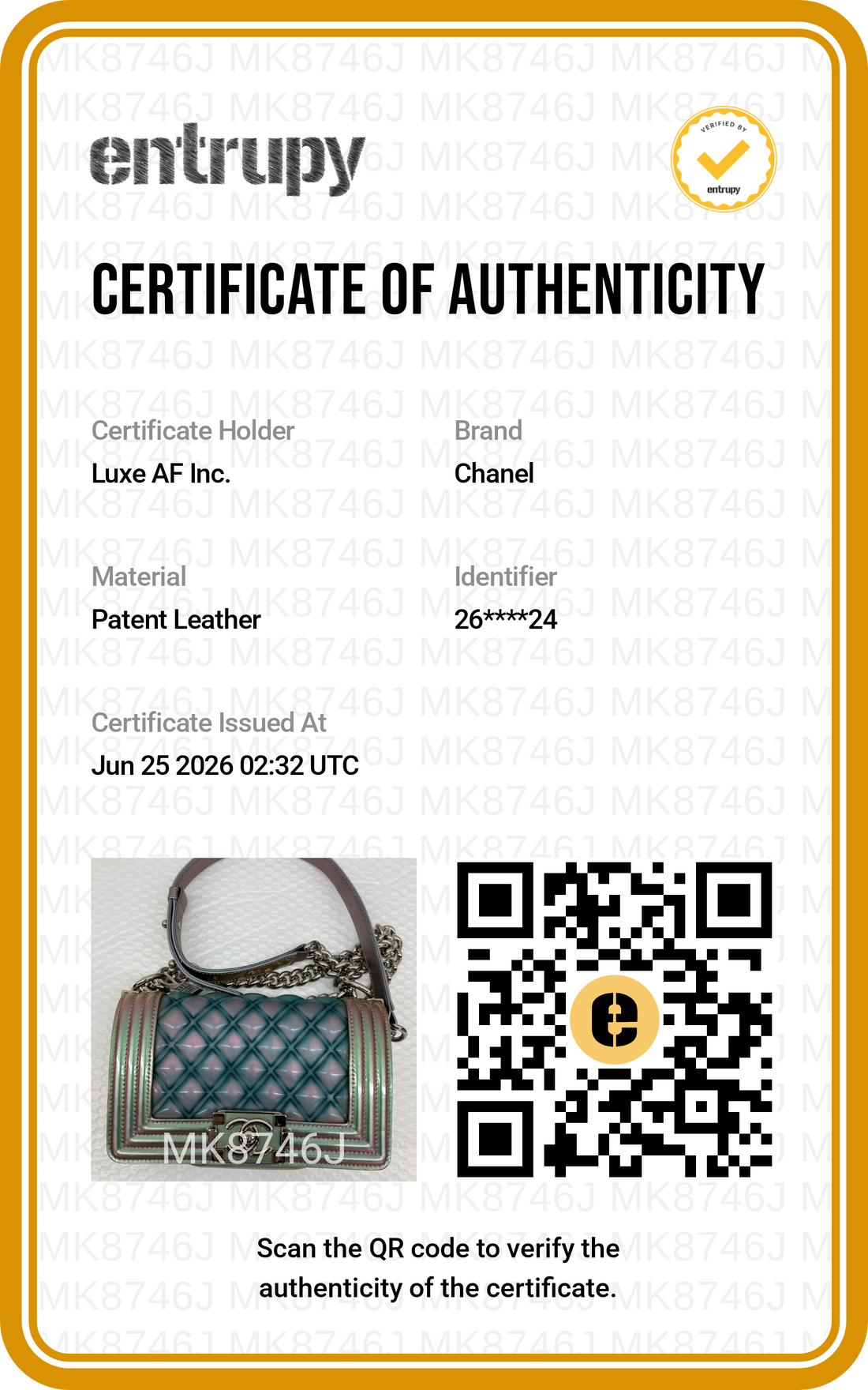 Chanel LeBoy Iridescent Quilted Leather Small Size Flap Bag(26***24) CC2270