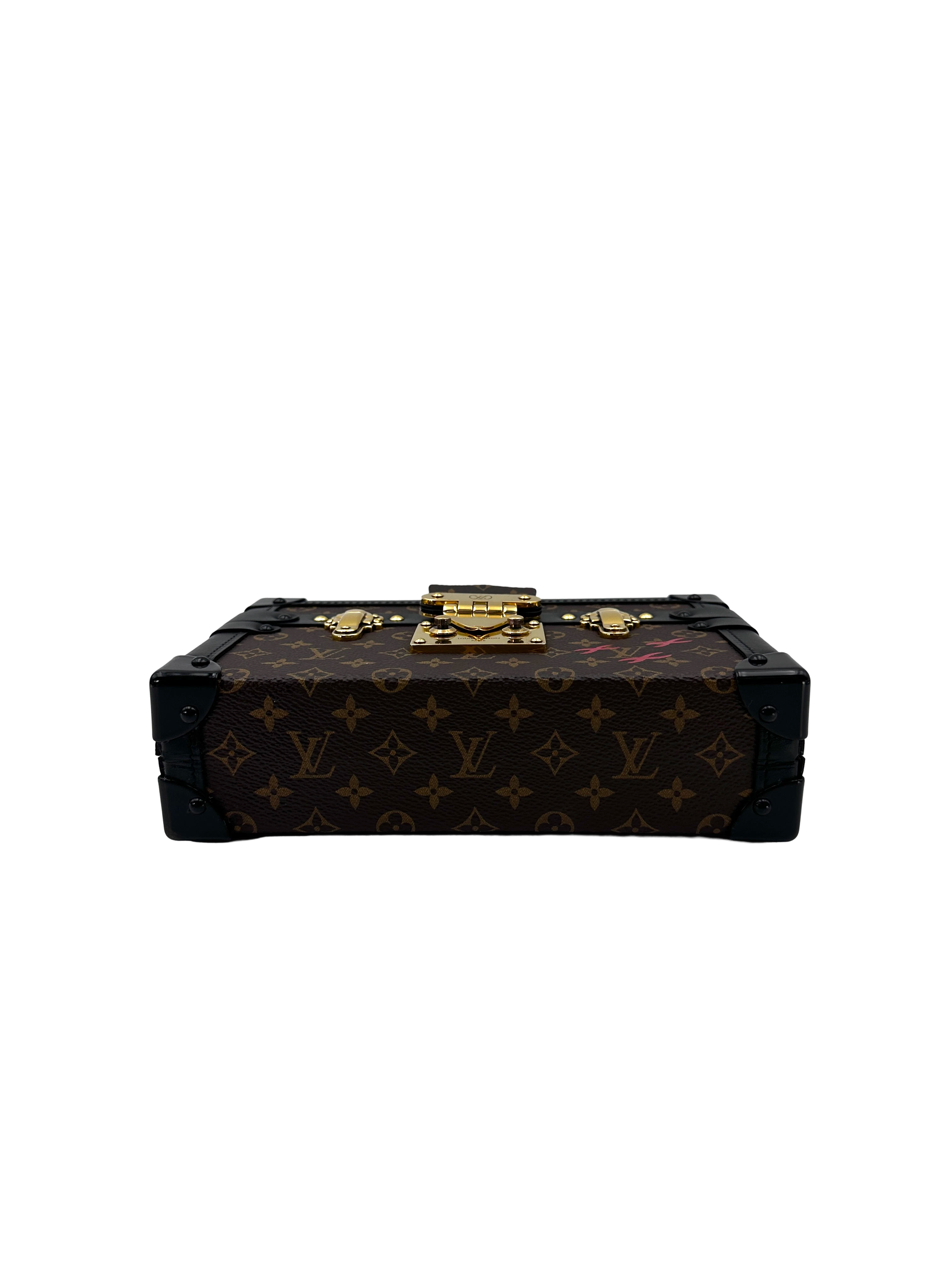 Louis Vuitton Petite Malle Monogram Canvas Shoulder Bag LV3140
