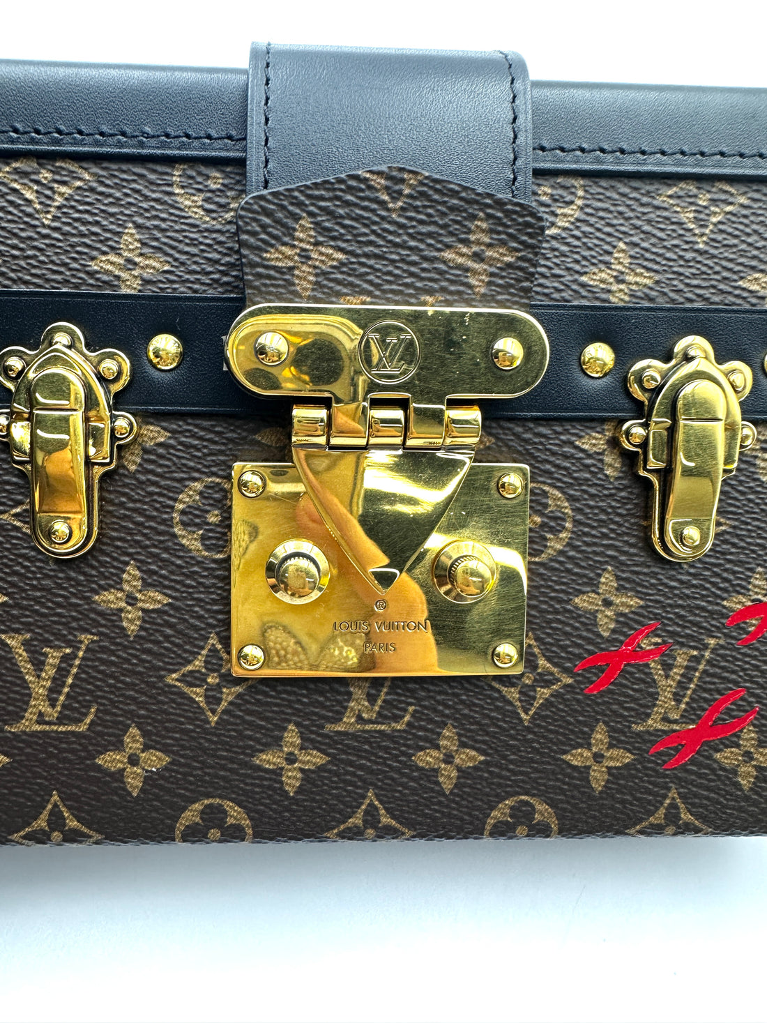 Louis Vuitton Petite Malle Monogram Canvas Shoulder Bag LV3140