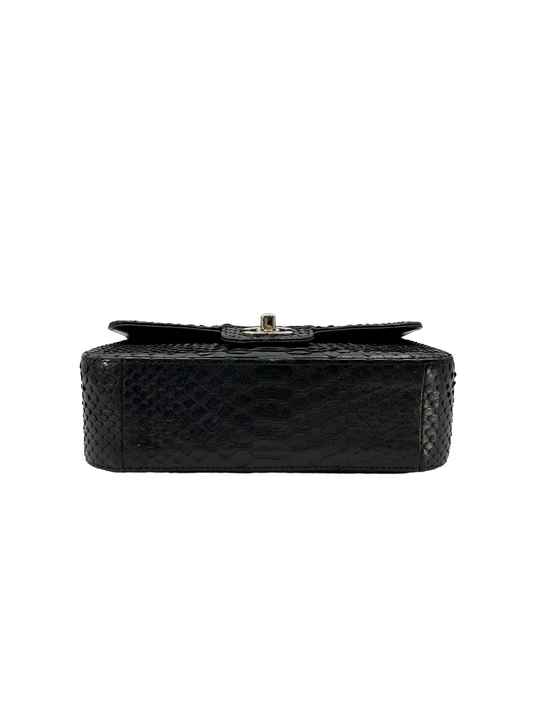 Chanel Classic Flap Black Python Leather Shoulder Bag(24***52) CC2302