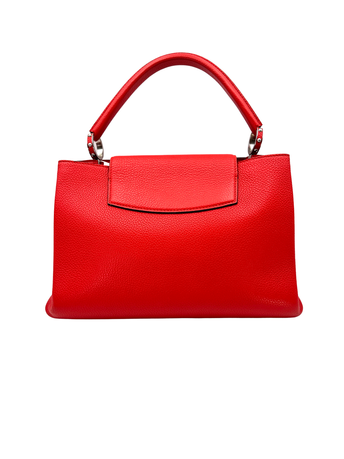 Louis Vuitton Capucines Red Taurillon Leather Handle Bag LV3139
