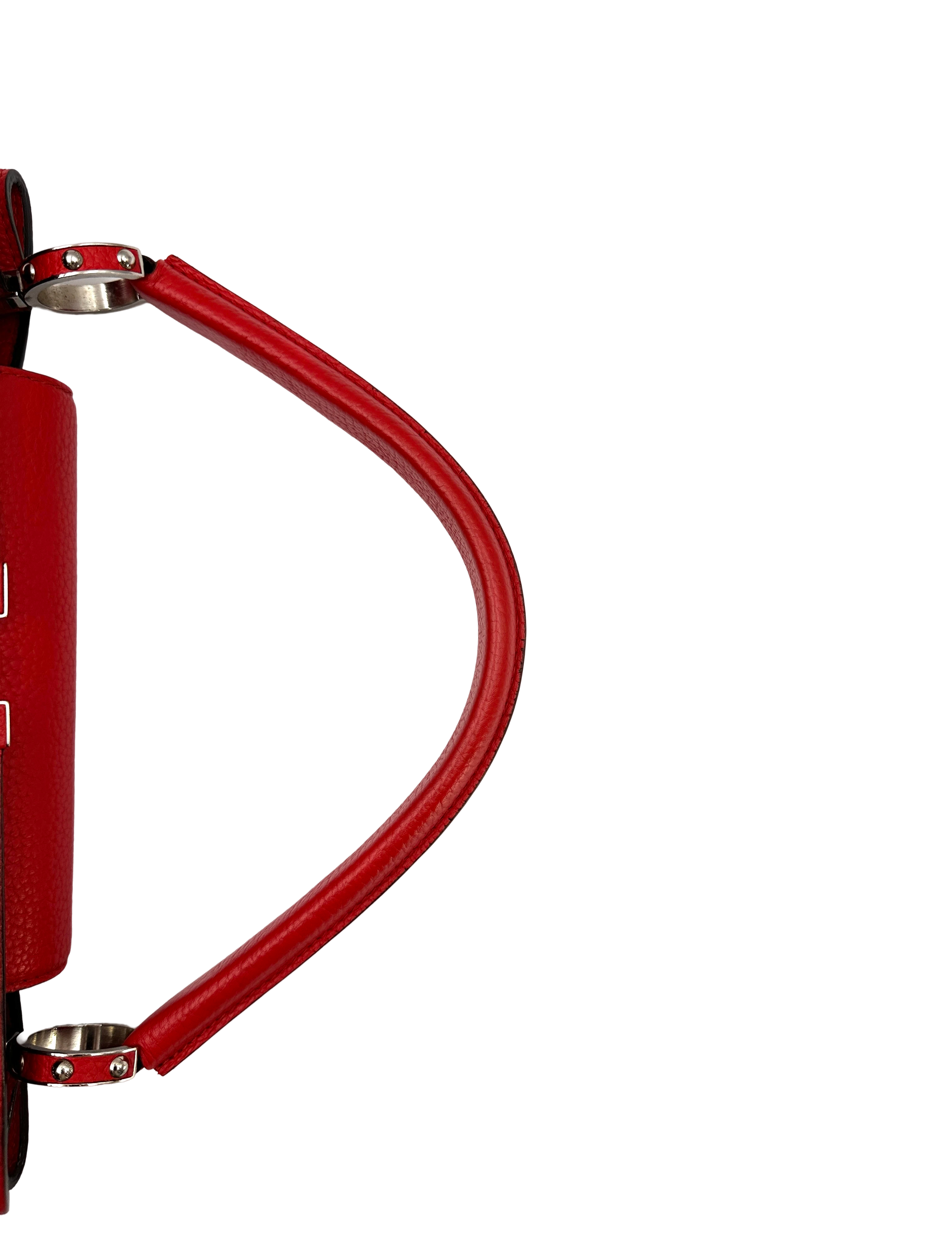 Louis Vuitton Capucines Red Taurillon Leather Handle Bag LV3139