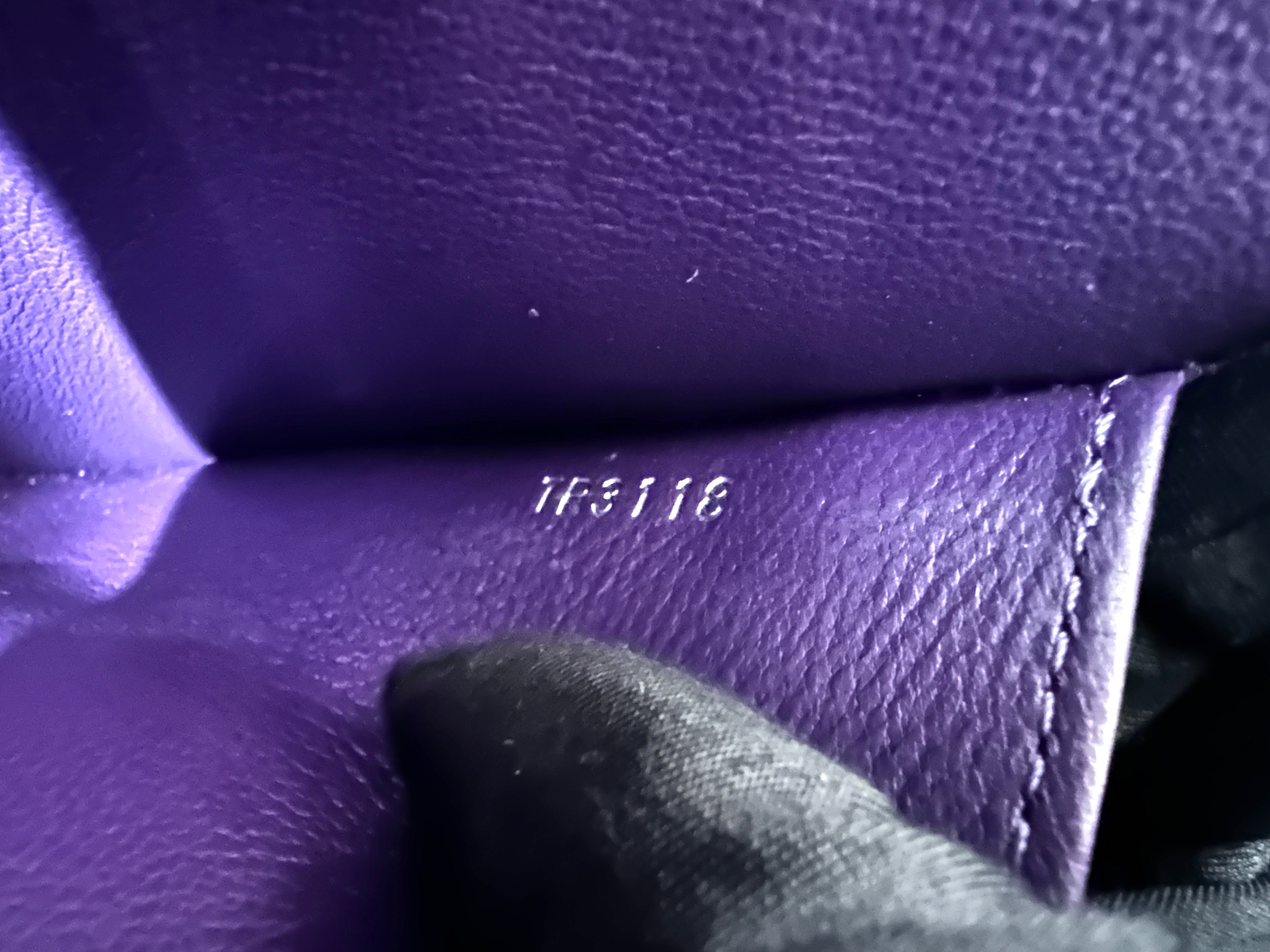 Louis Vuitton City Steamer Purple Ostrich Leather Handle Bag IRIS254