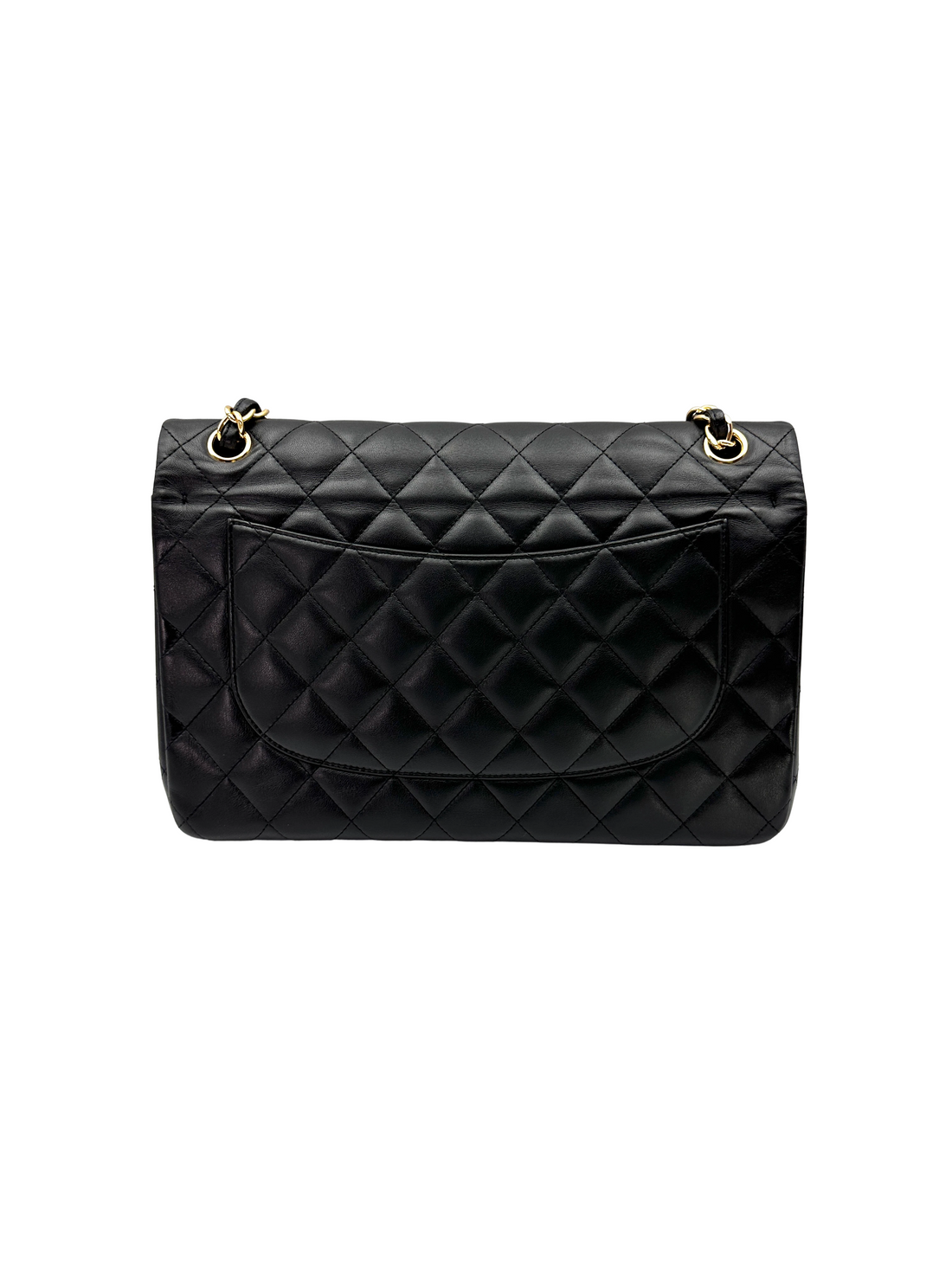 Chanel Classic Flap Black Quilted Leather Jumbo Shoulder Bag With Gold Buckle(23***57) CC2309
