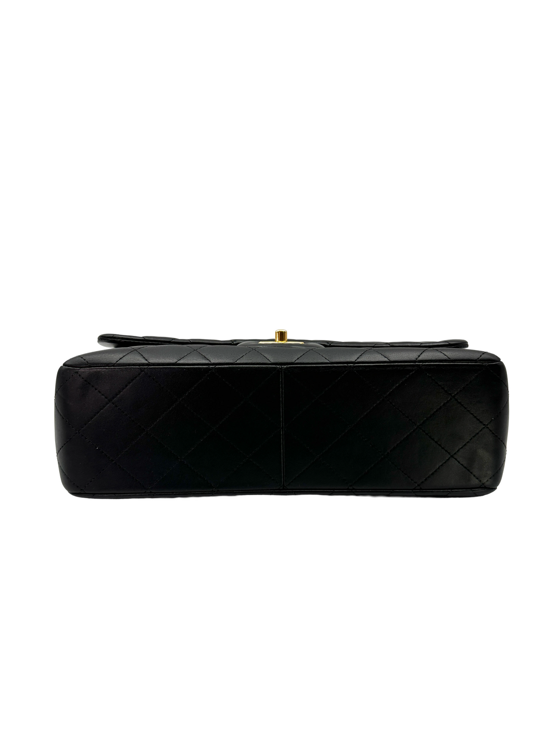 Chanel Classic Flap Black Quilted Leather Jumbo Shoulder Bag With Gold Buckle(23***57) CC2309