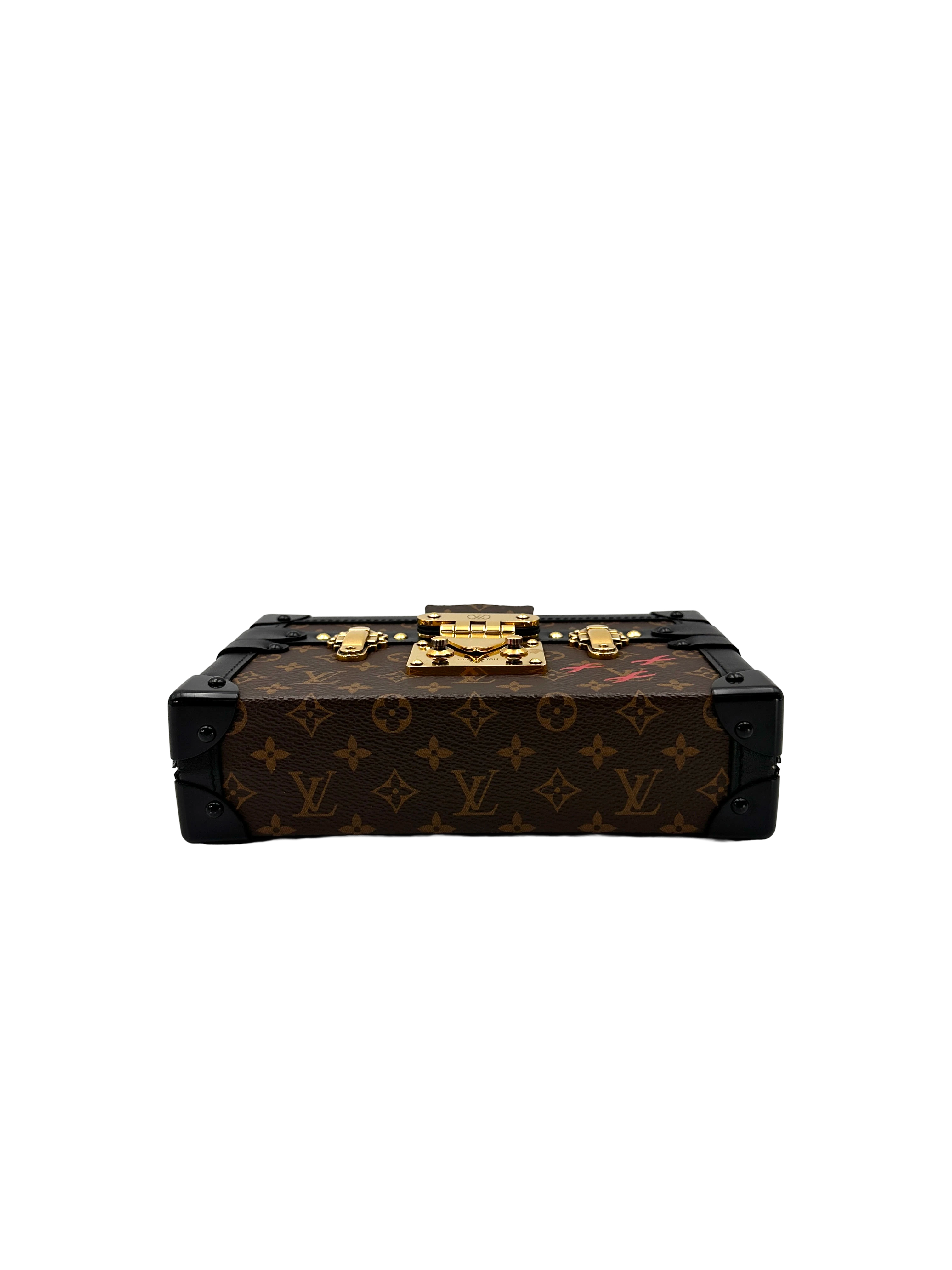 Louis Vuitton Petite Malle Monogram Canvas Shoulder Bag LV3142