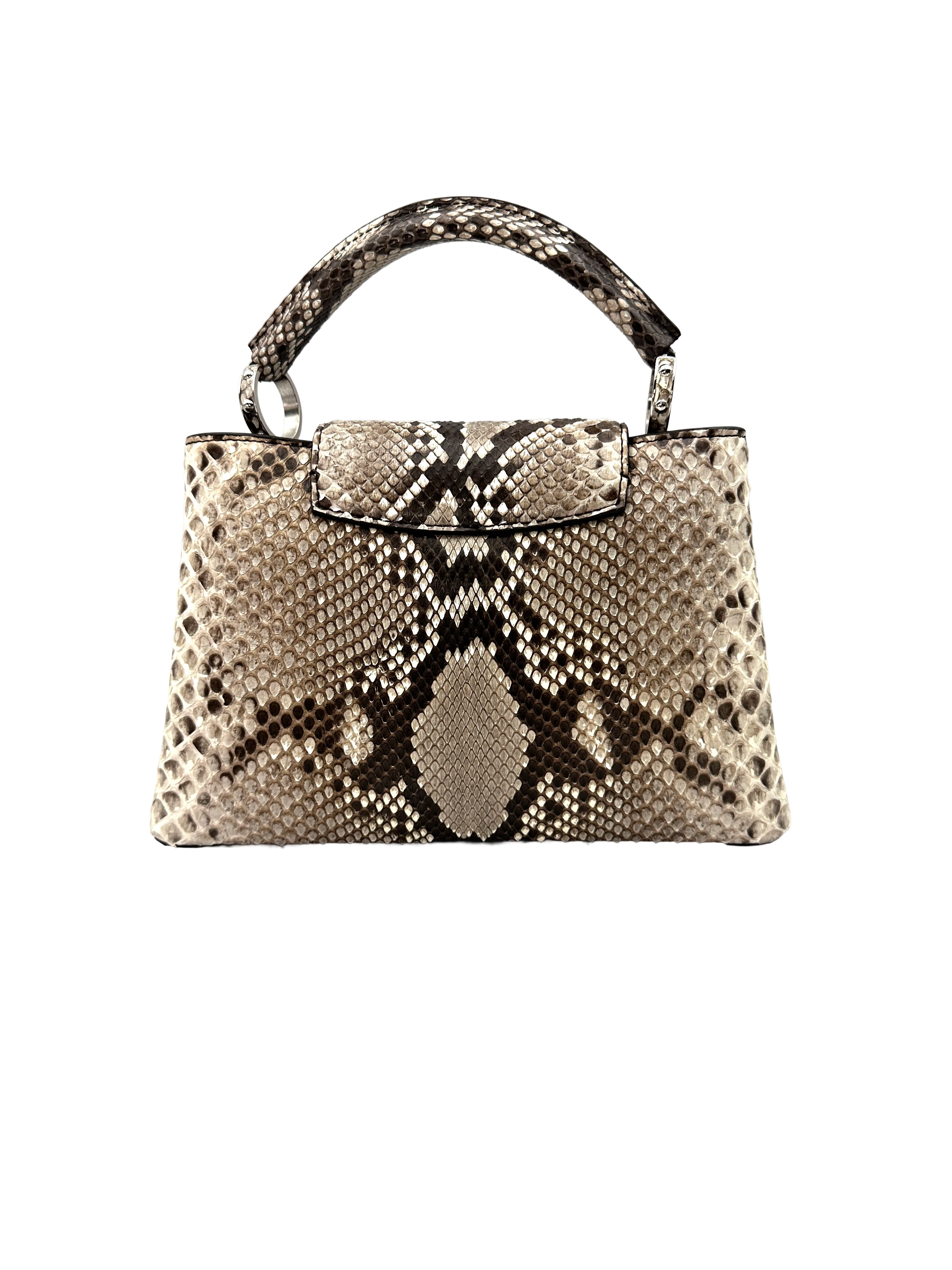Louis Vuitton Capucines BB Python Leather Handle Bag LV3137