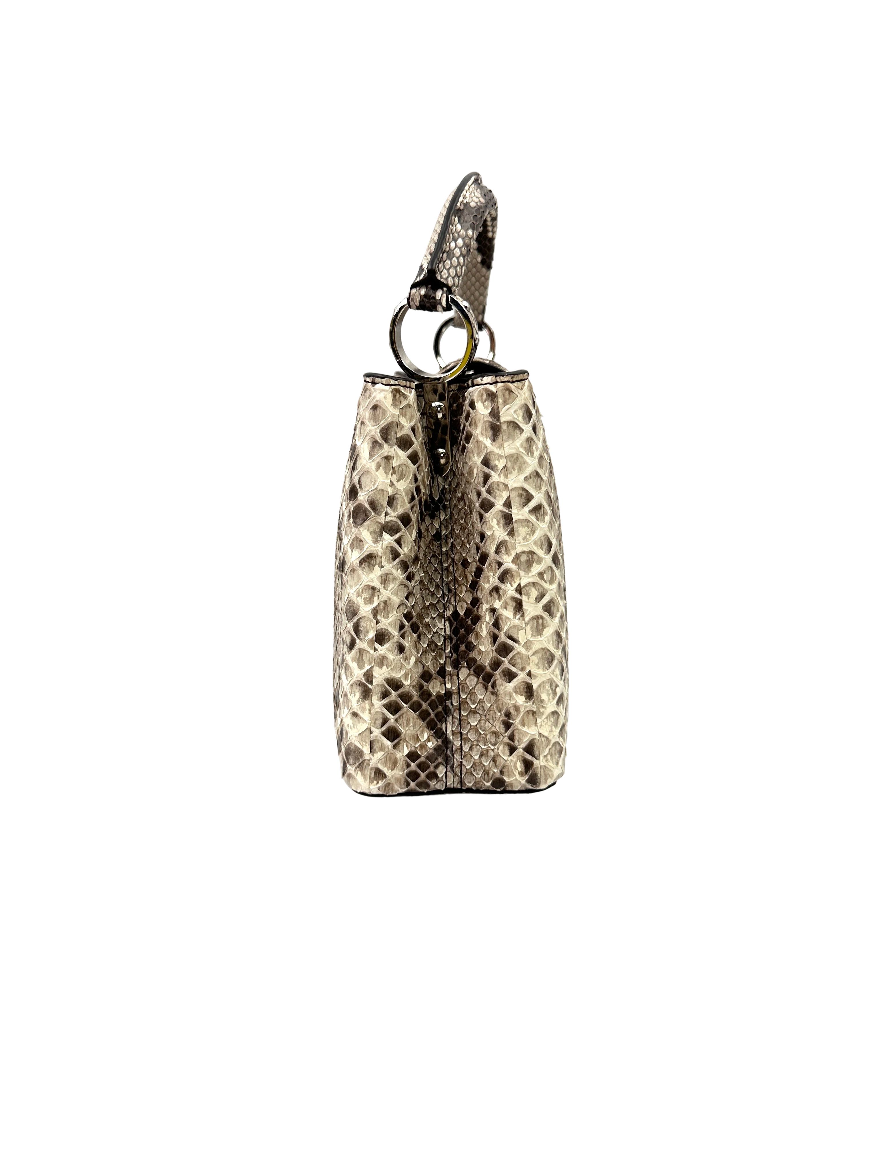Louis Vuitton Capucines BB Python Leather Handle Bag LV3137