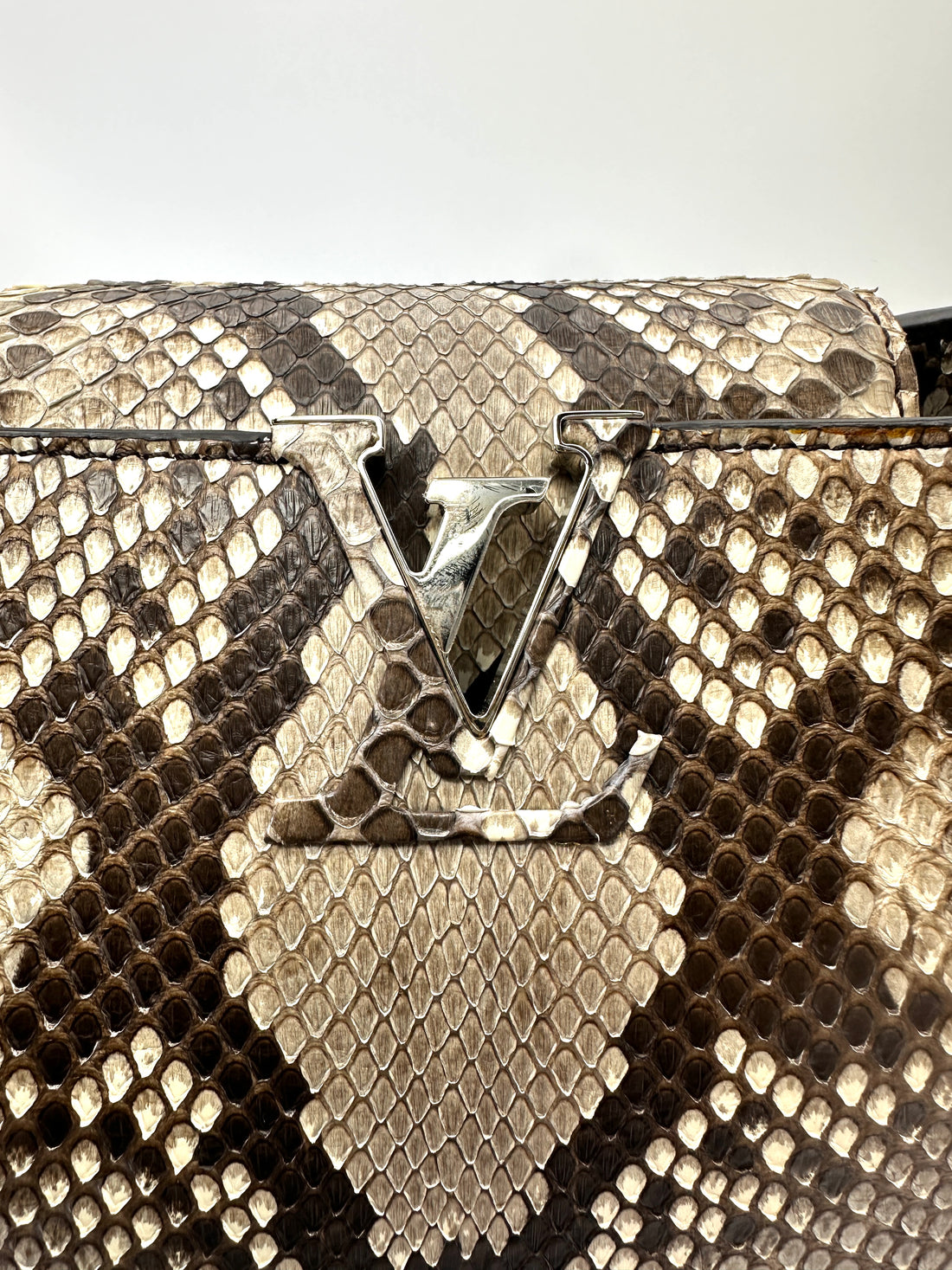 Louis Vuitton Capucines BB Python Leather Handle Bag LV3137