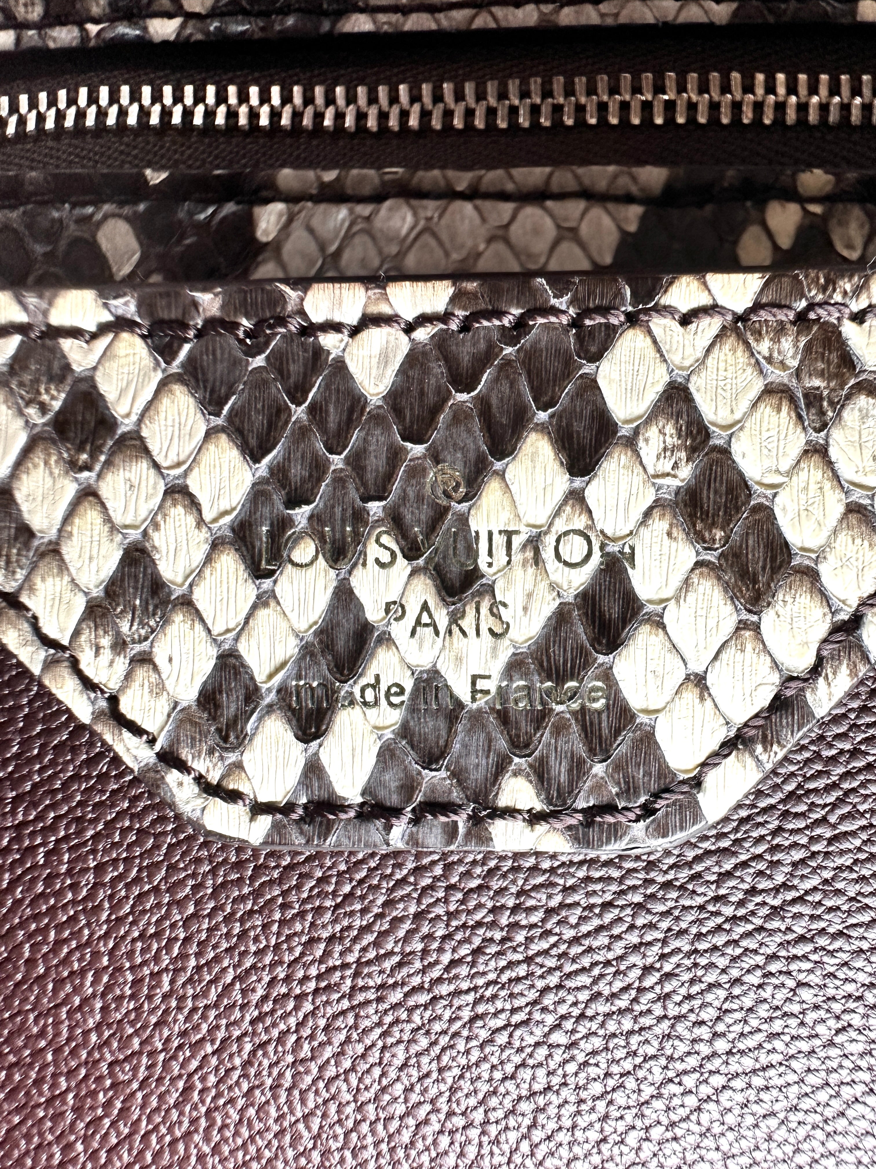 Louis Vuitton Capucines BB Python Leather Handle Bag LV3137