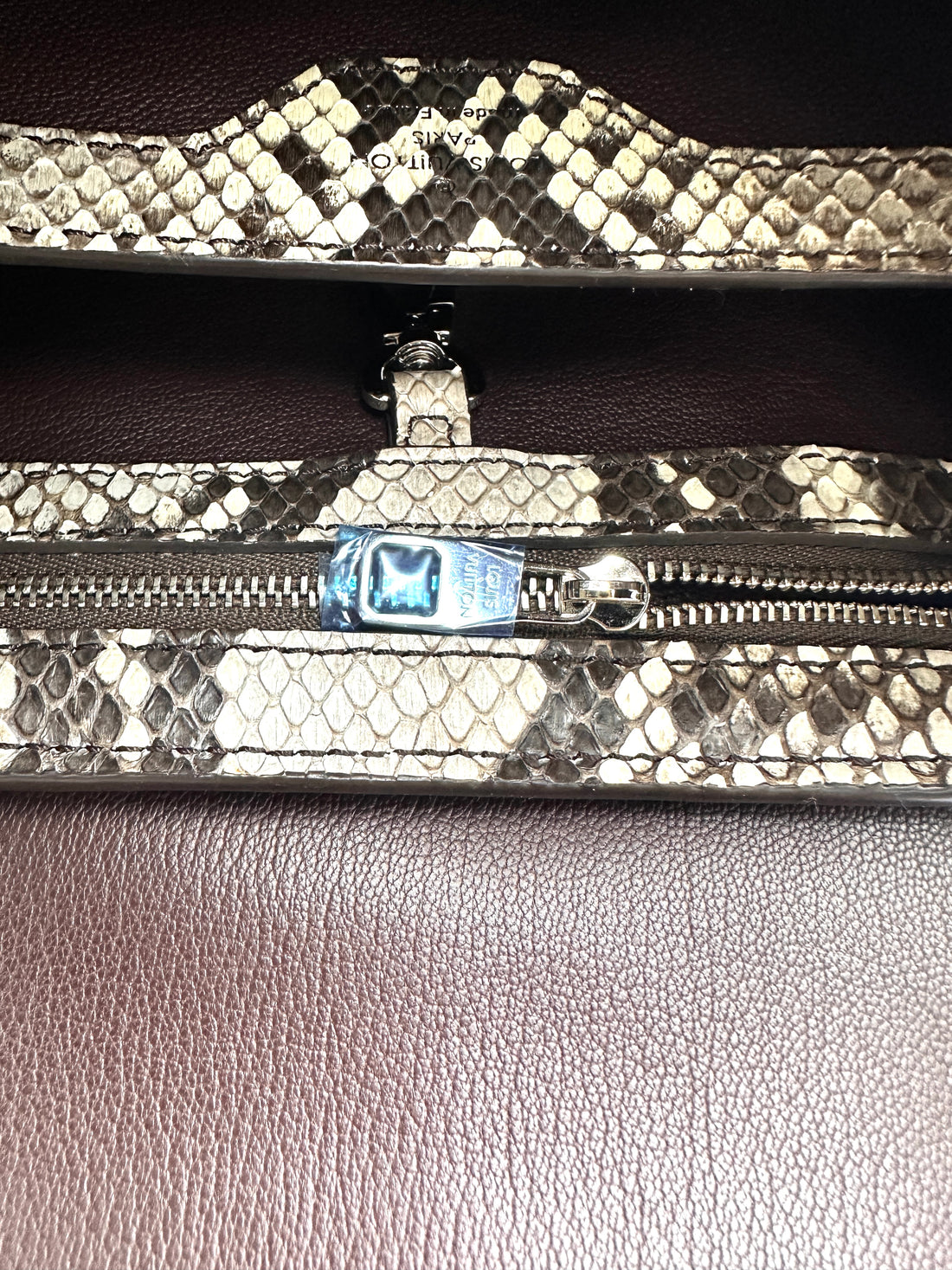 Louis Vuitton Capucines BB Python Leather Handle Bag LV3137