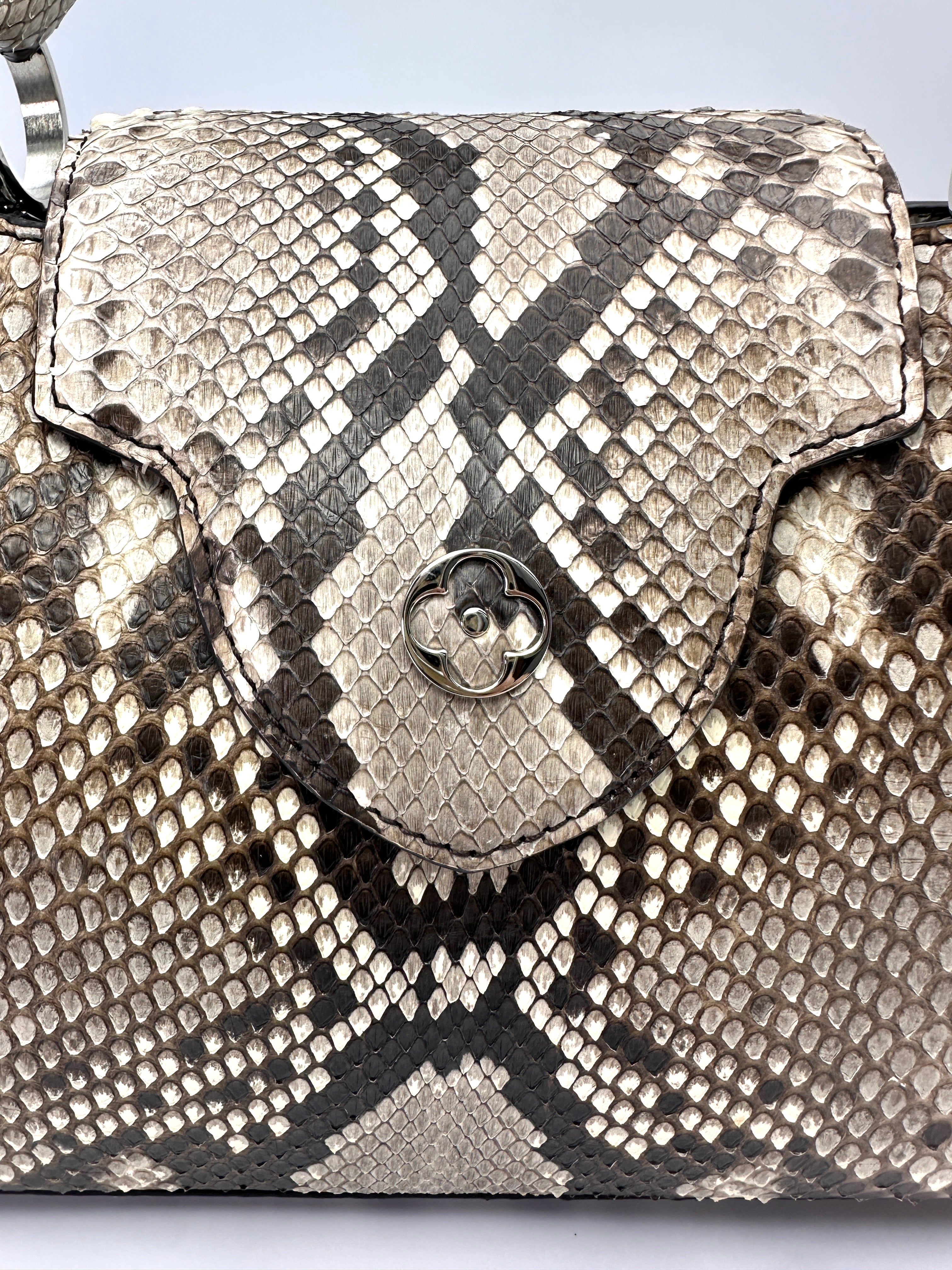 Louis Vuitton Capucines BB Python Leather Handle Bag LV3137