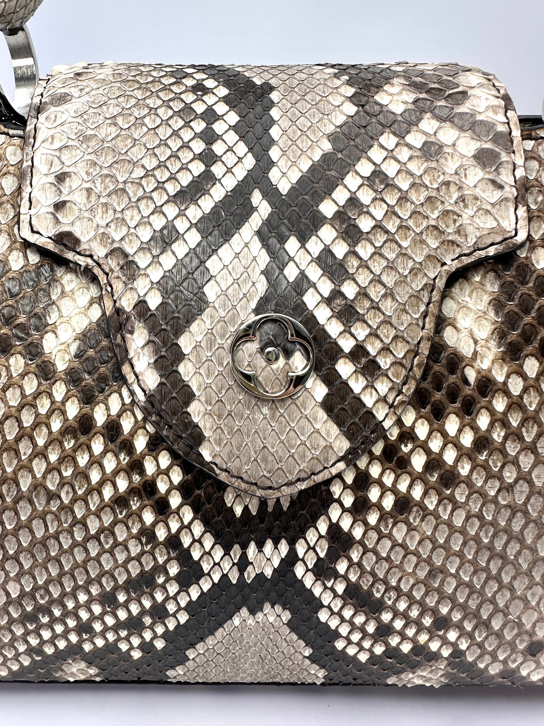 Louis Vuitton Capucines BB Python Leather Handle Bag LV3137