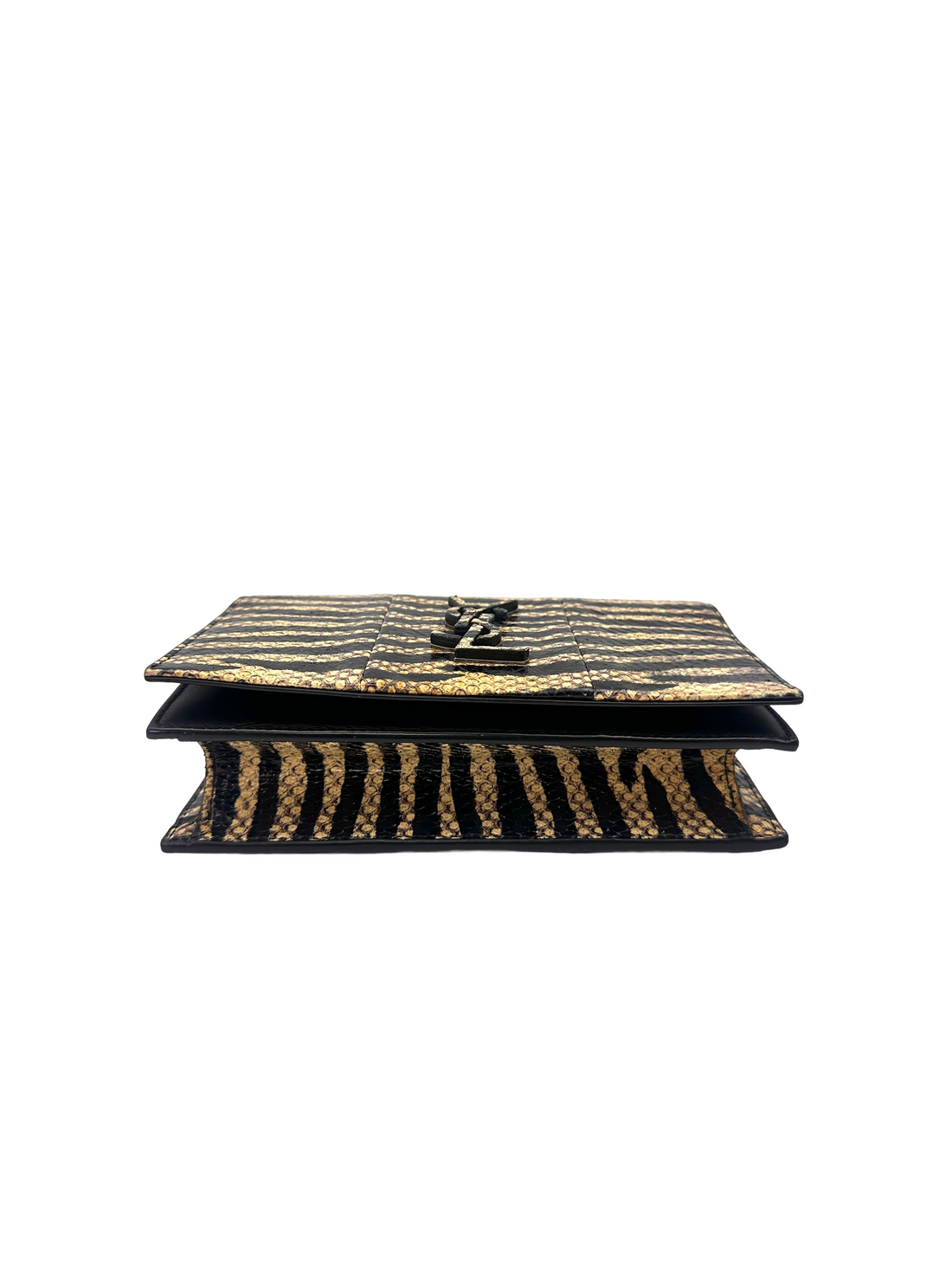 Saint Laurent Kate Zebra Print Leather Wallet On Chain SL271