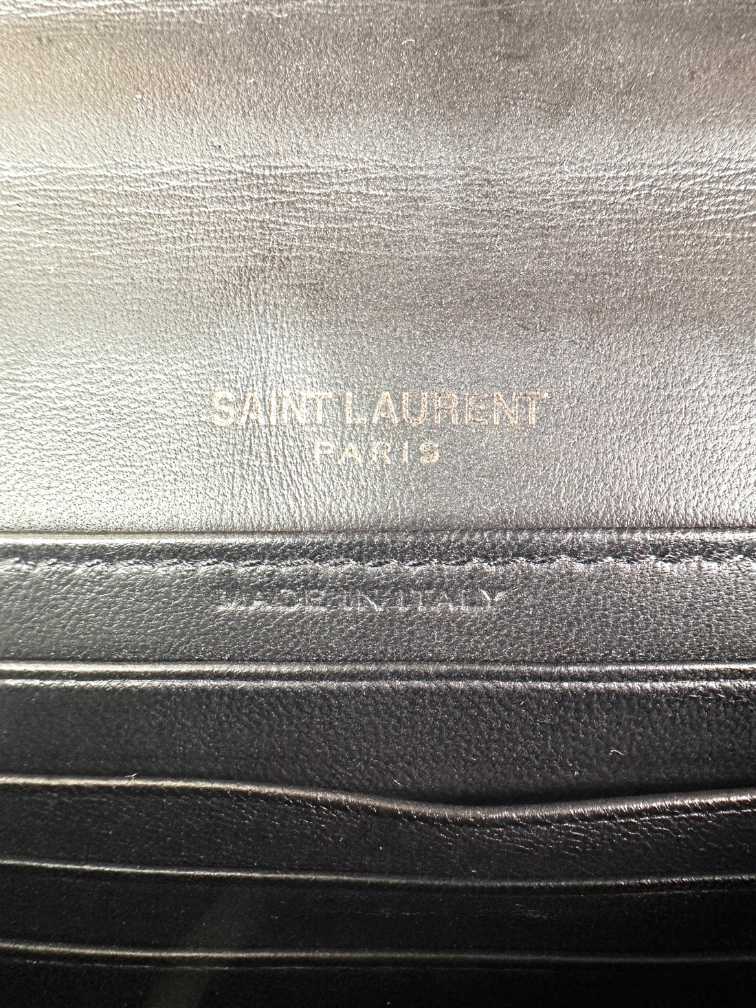Saint Laurent Kate Zebra Print Leather Wallet On Chain SL271