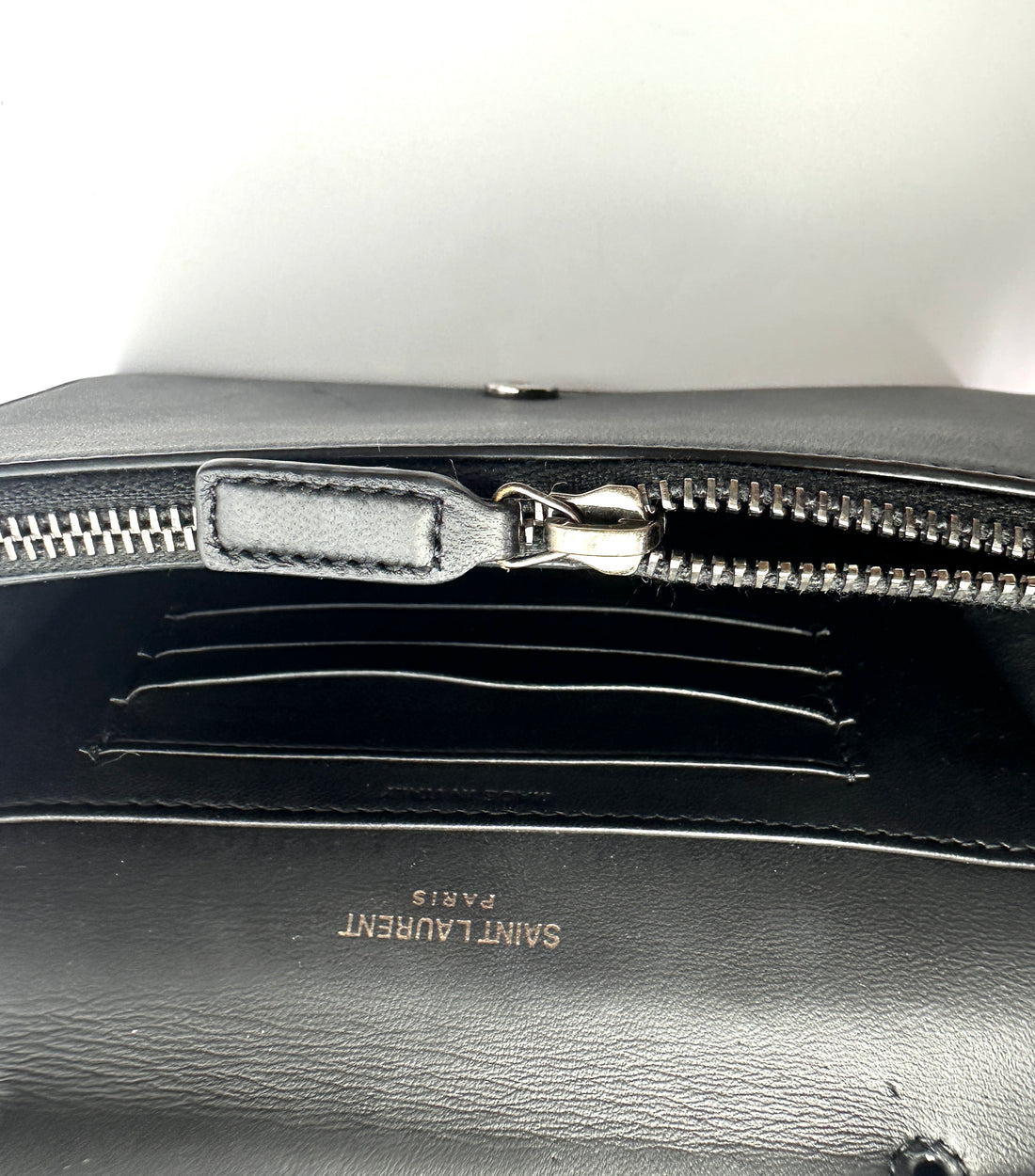 Saint Laurent Kate Zebra Print Leather Wallet On Chain SL271