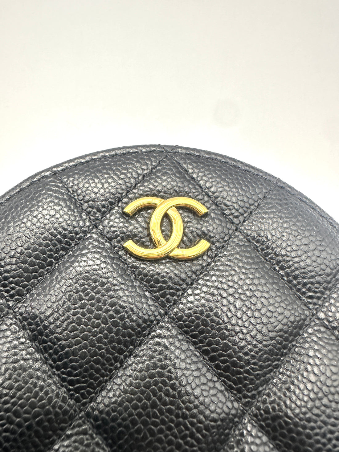 Chanel Black Quilted Leather Round Clutch(31***79) CC2315