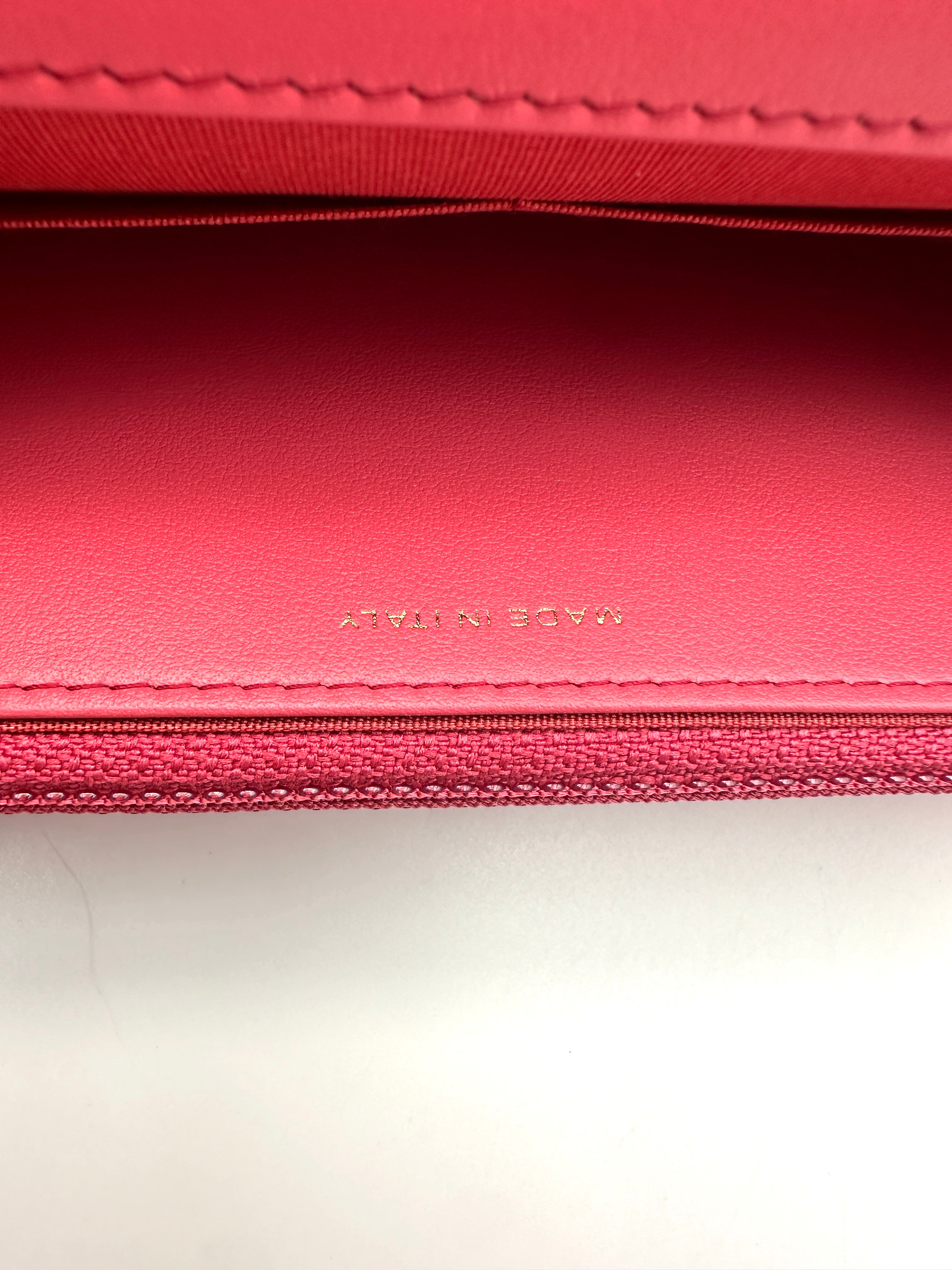 Chanel 19Bag Pink Quilted Leather Wallet On Chain(29***55) CC2314