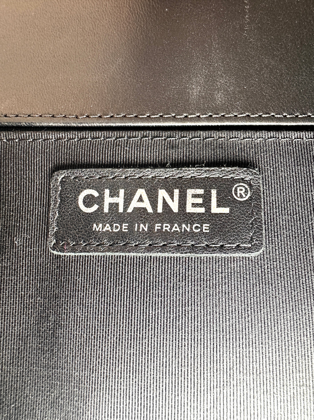 Chanel LeBoy Black Chevron Quilted Leather Medium Size Flap Bag With Silver Buckle(24***86) CC2317