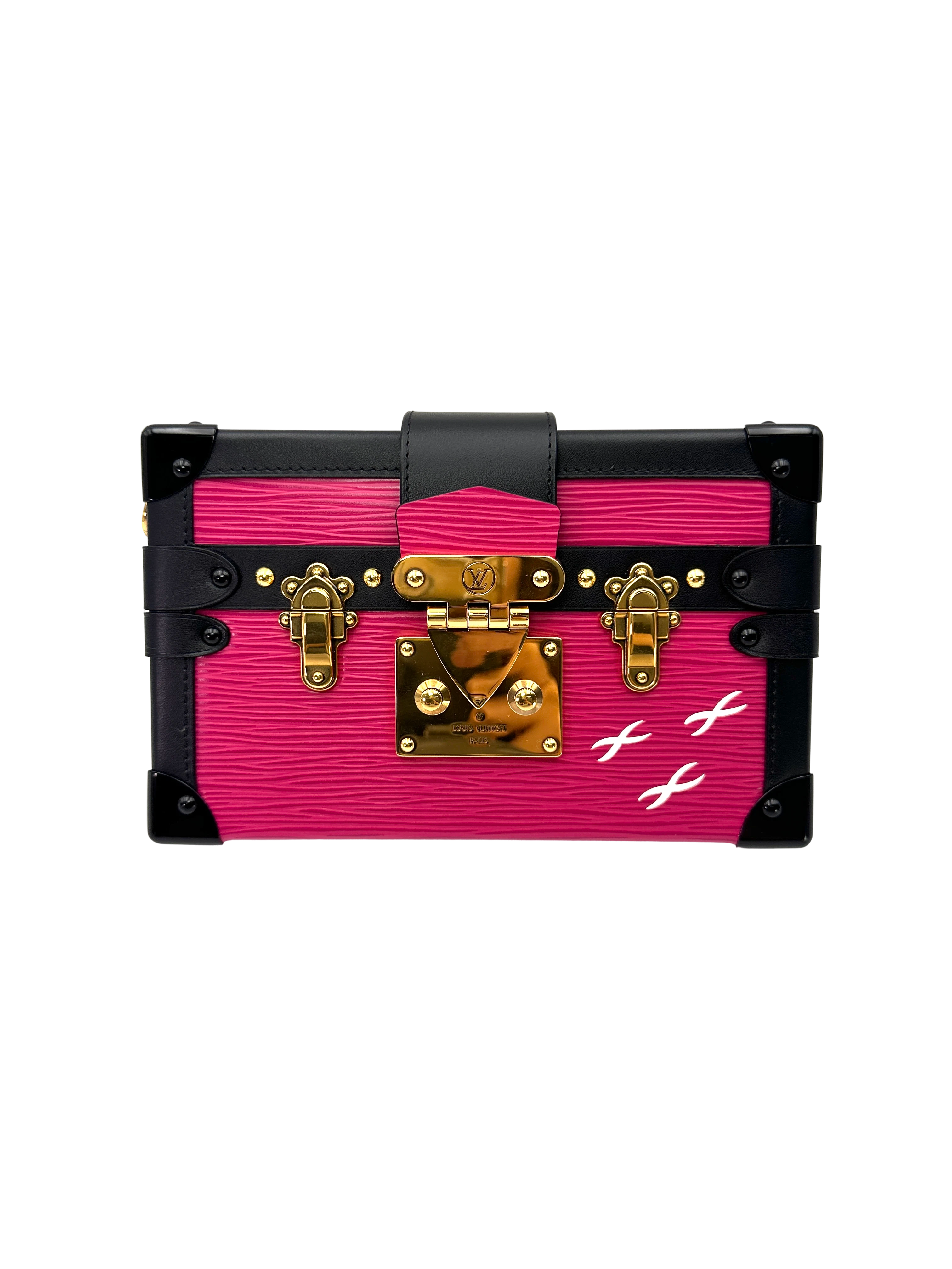 Louis Vuitton Petite Malle Pink Epi Leather Shoulder Bag LV3144