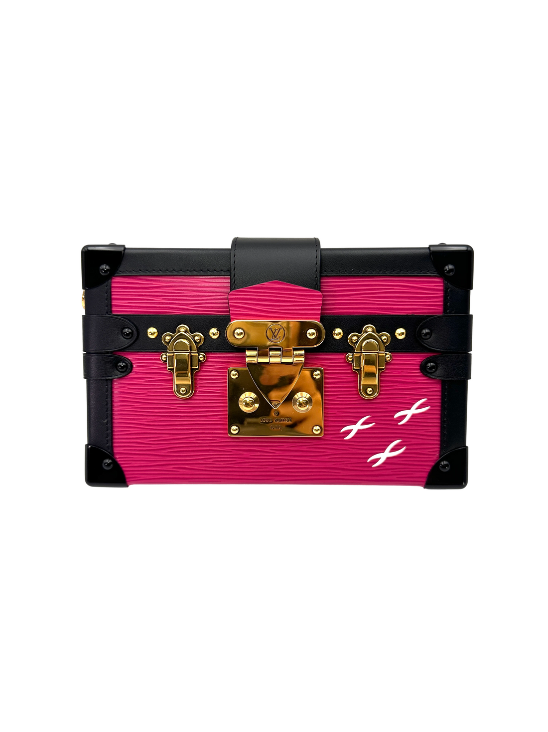 Louis Vuitton Petite Malle Pink Epi Leather Shoulder Bag LV3144