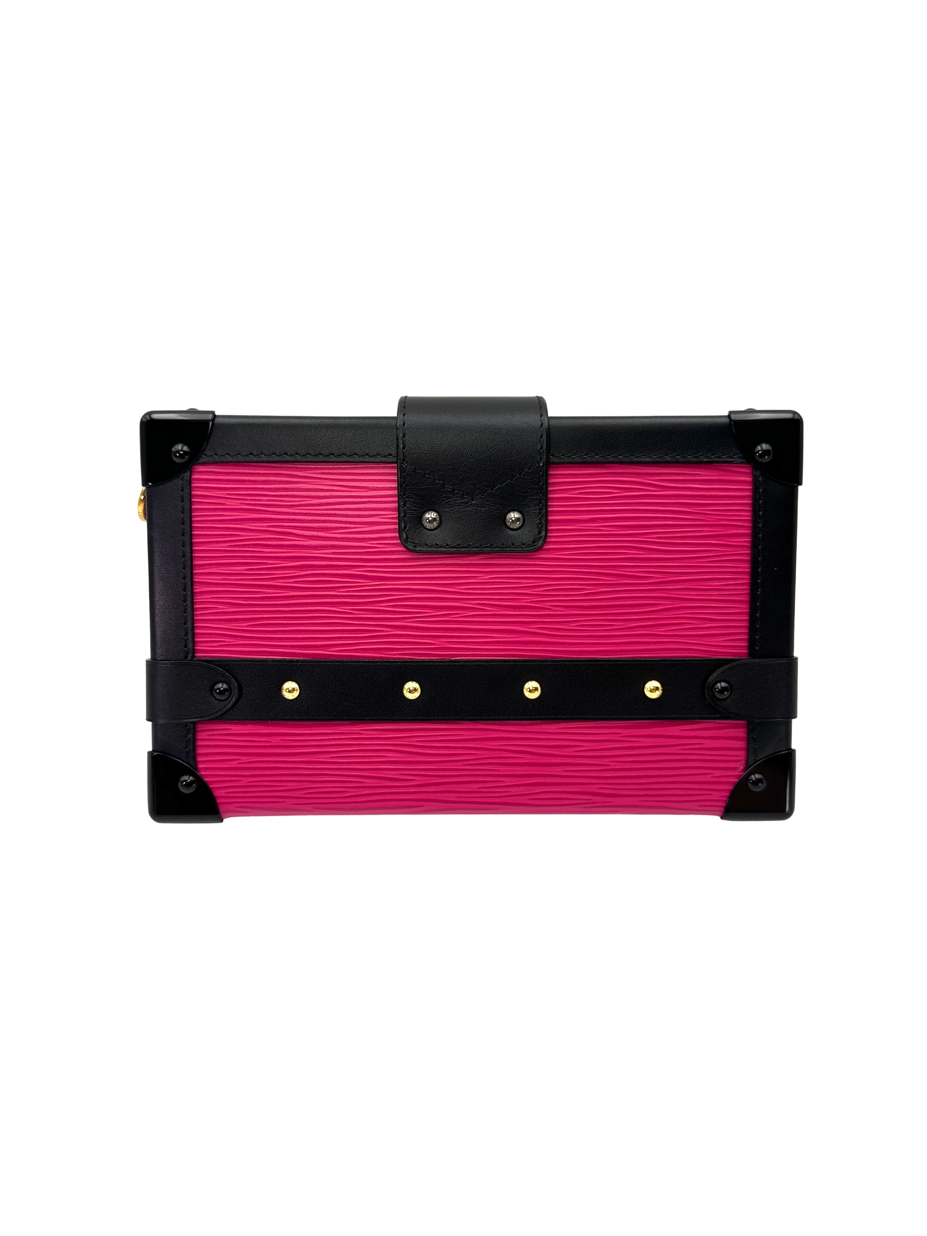 Louis Vuitton Petite Malle Pink Epi Leather Shoulder Bag LV3144