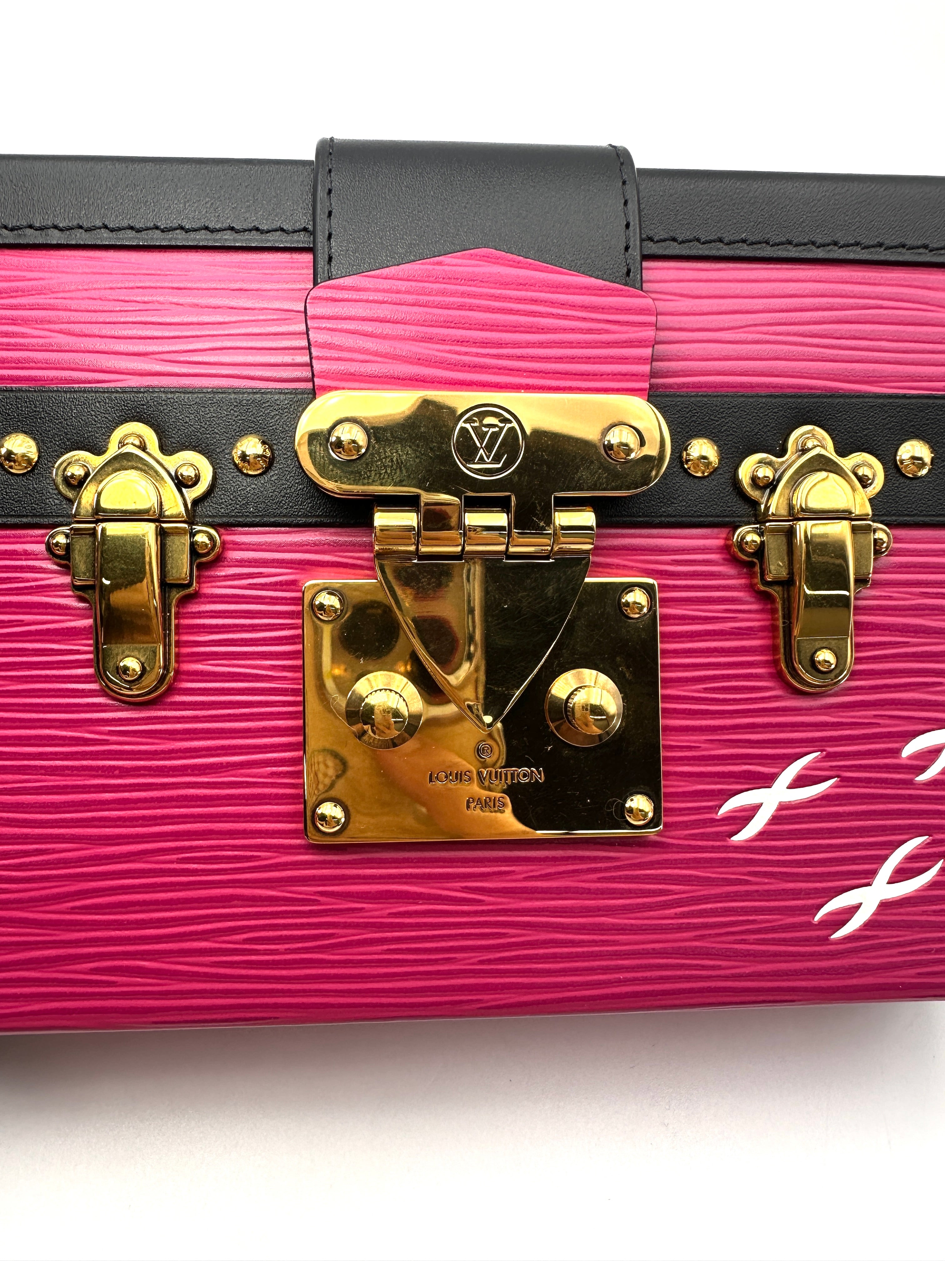 Louis Vuitton Petite Malle Pink Epi Leather Shoulder Bag LV3144