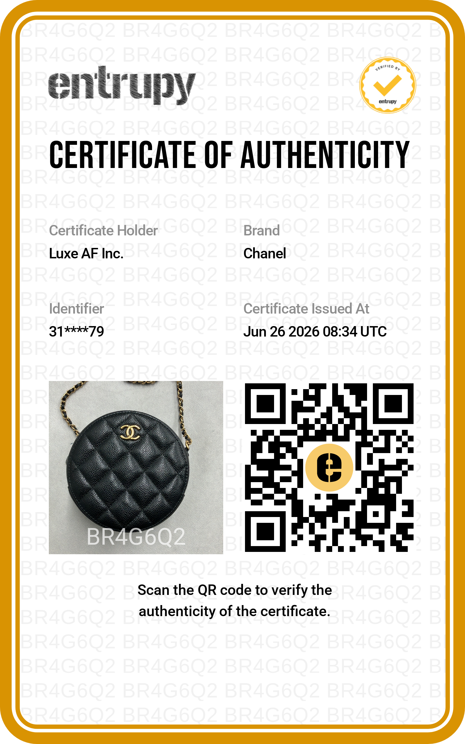Chanel Black Quilted Leather Round Clutch(31***79) CC2315