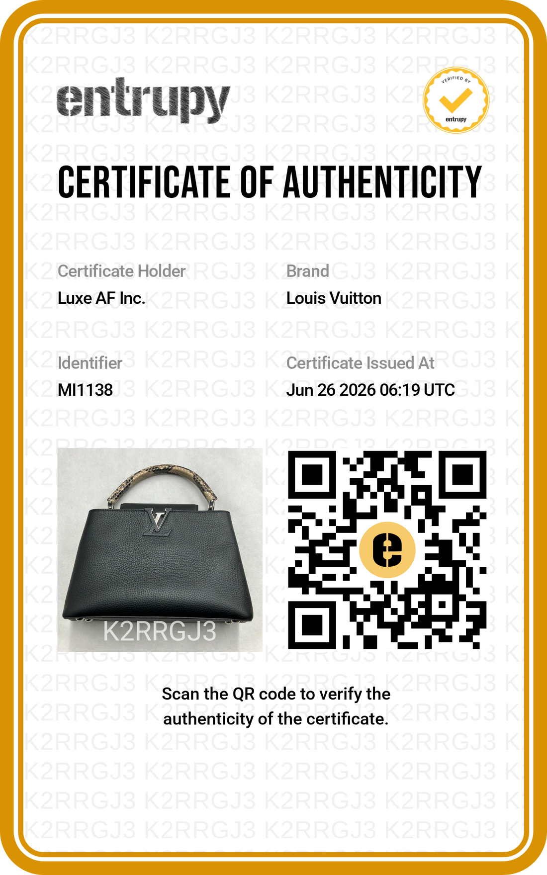 Louis Vuitton Capucines MM Black Taurillon Leather Python Handle Bag LV3138