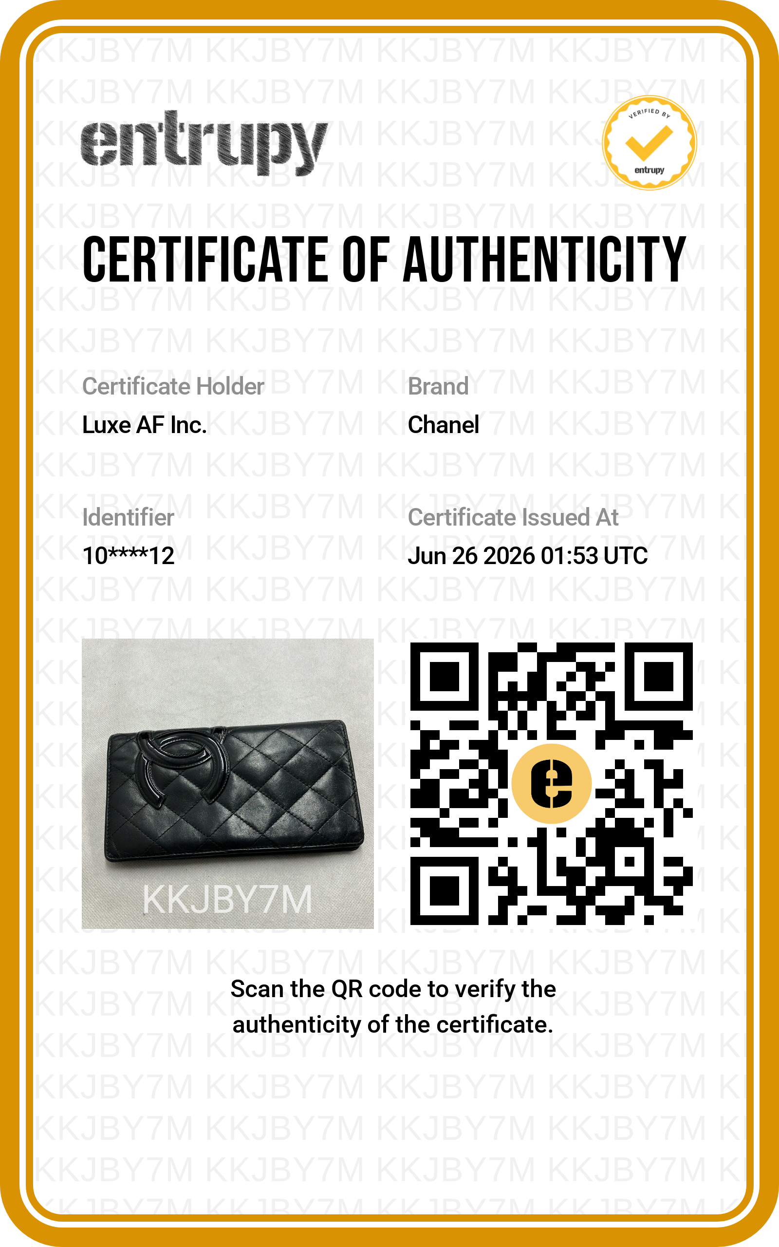 Chanel Cambon Line Black Quilted Leather Wallet(10***12) CC2415